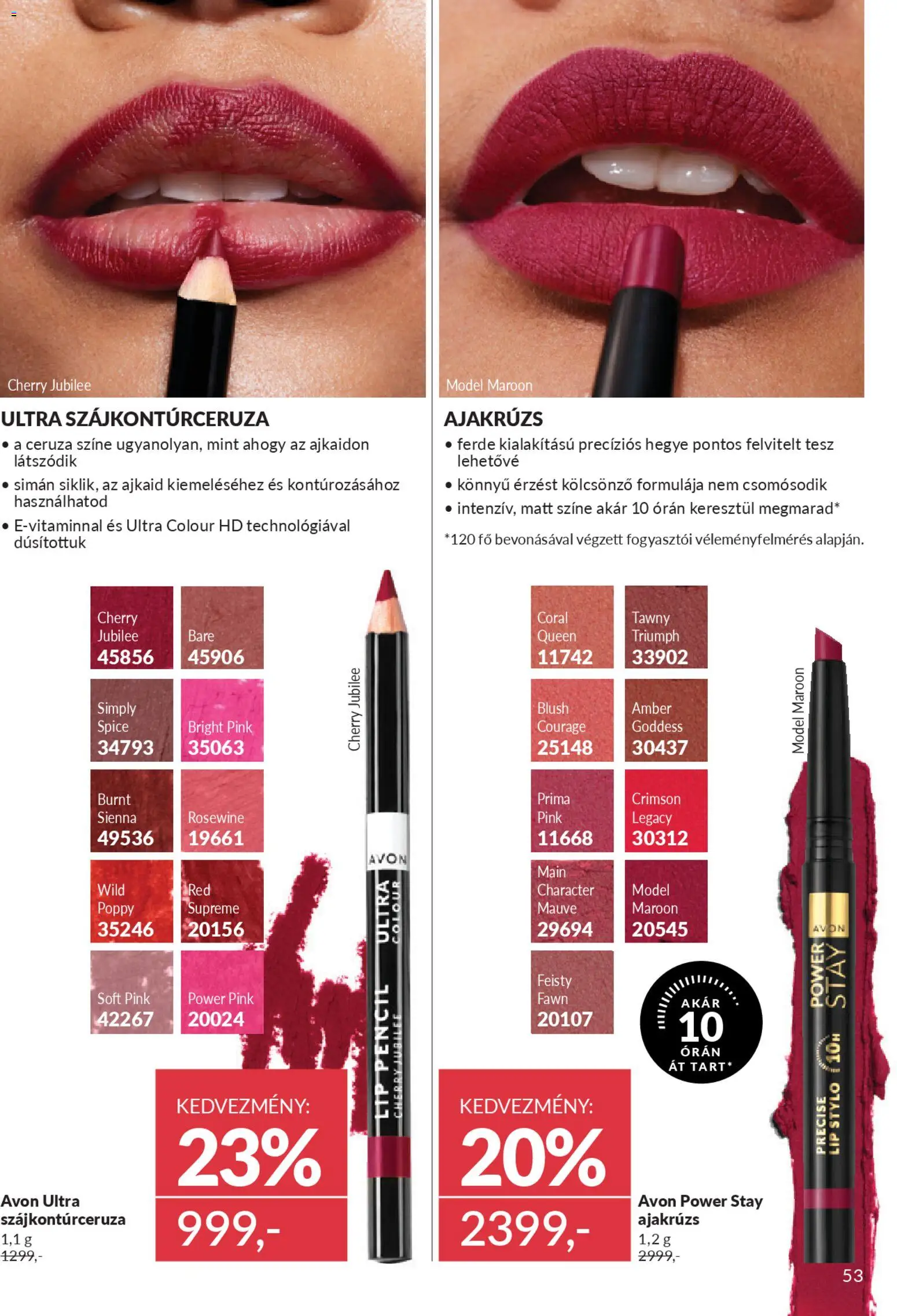 Avon akciós ujság - amely érvényes a következő dátumtól: 01.03.2026 | Oldal: 57 | Termékek: Ajakrúzs