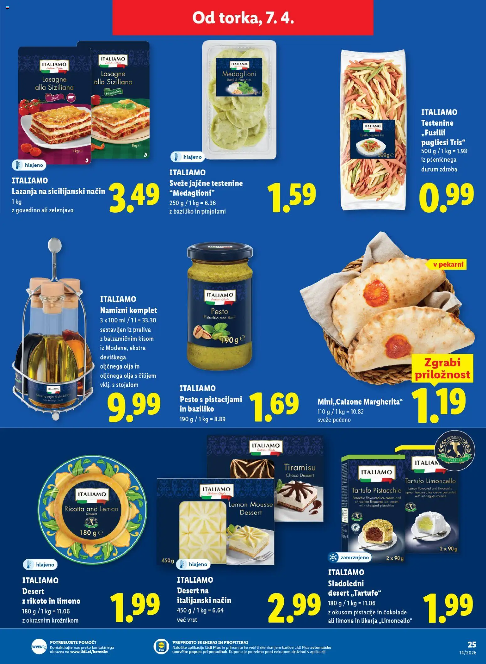 Novi Lidl katalog ponudbe – veljaven od 02.04.2026 | Stran: 47 | Izdelki: Pistacije, Pesto, Lazanja, Testenine