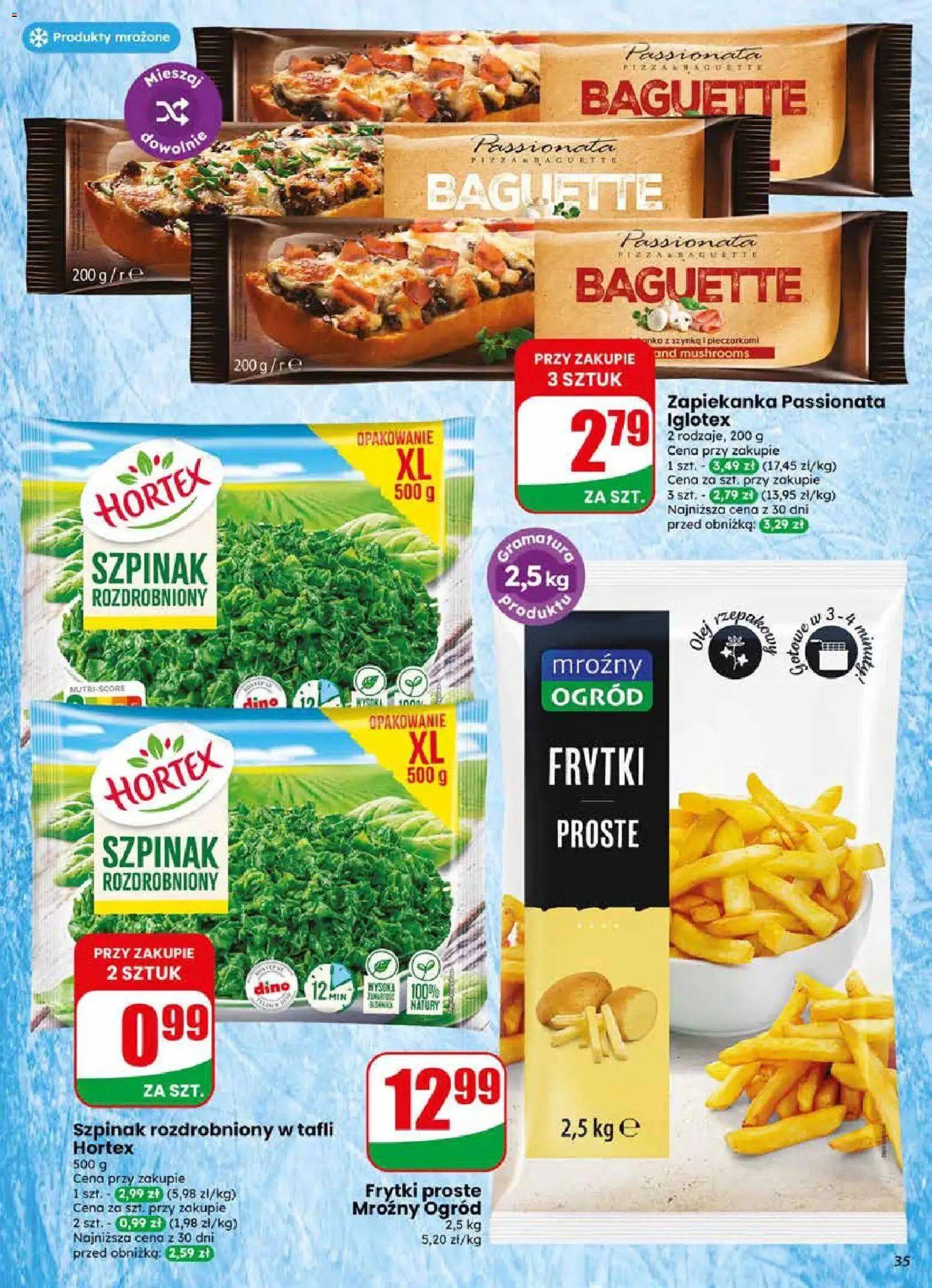 Dino gazetka od 22.04.2026 | Strona: 35 | Produkty: Zapiekanka, Szynka, Pizza, Frytki