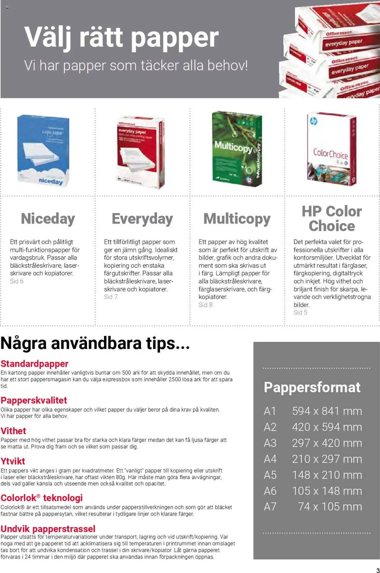 Office Depot reklamblad aktuell från 01.02.2025 | Sida: 5 | Produkter: Galler, Matta, Kartong, Skrivare