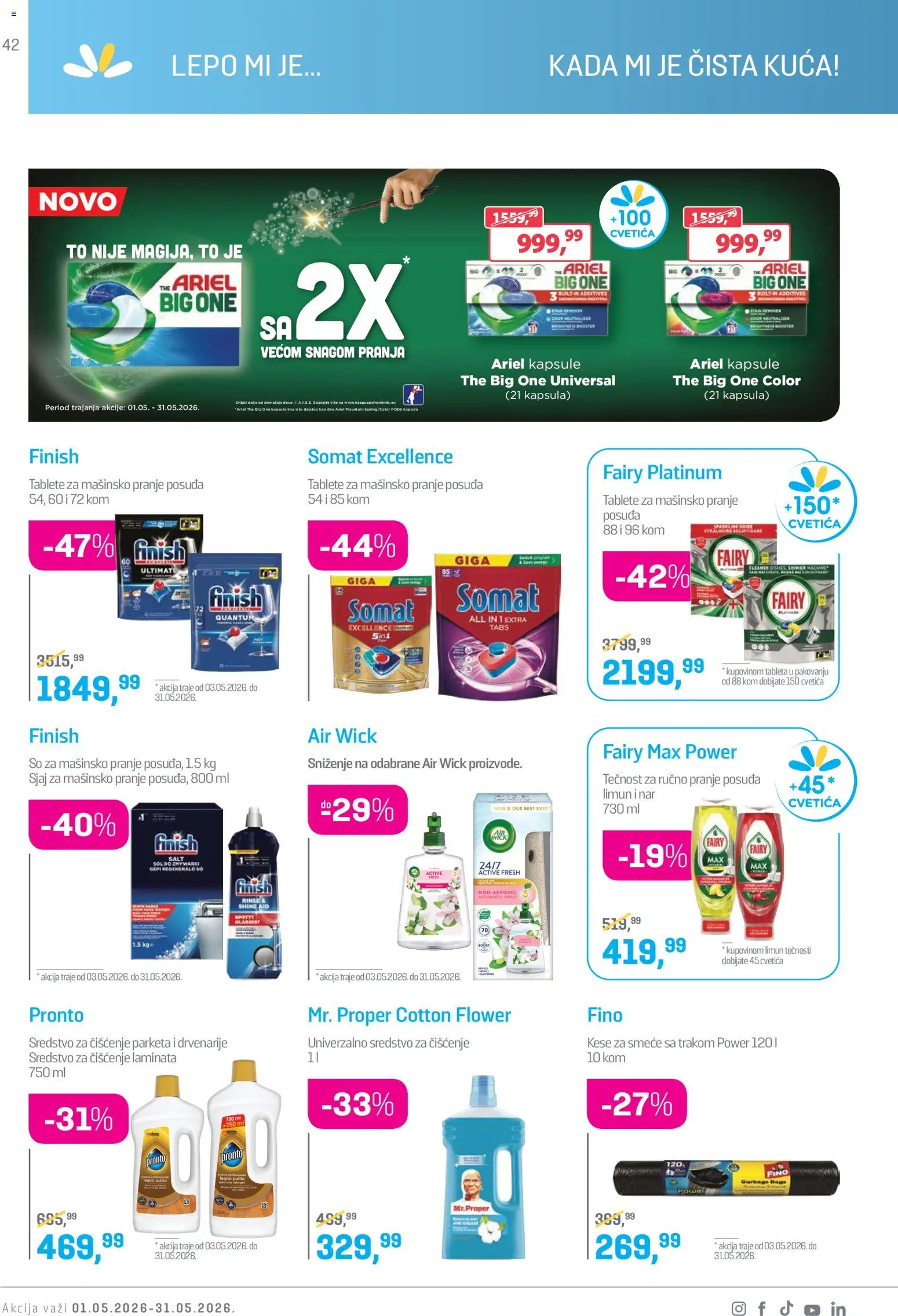 Lilly drogerie katalog - važi od 01.05.2026 | Strana: 42 | Proizvode: Somat, Kapsule, So, Pronto