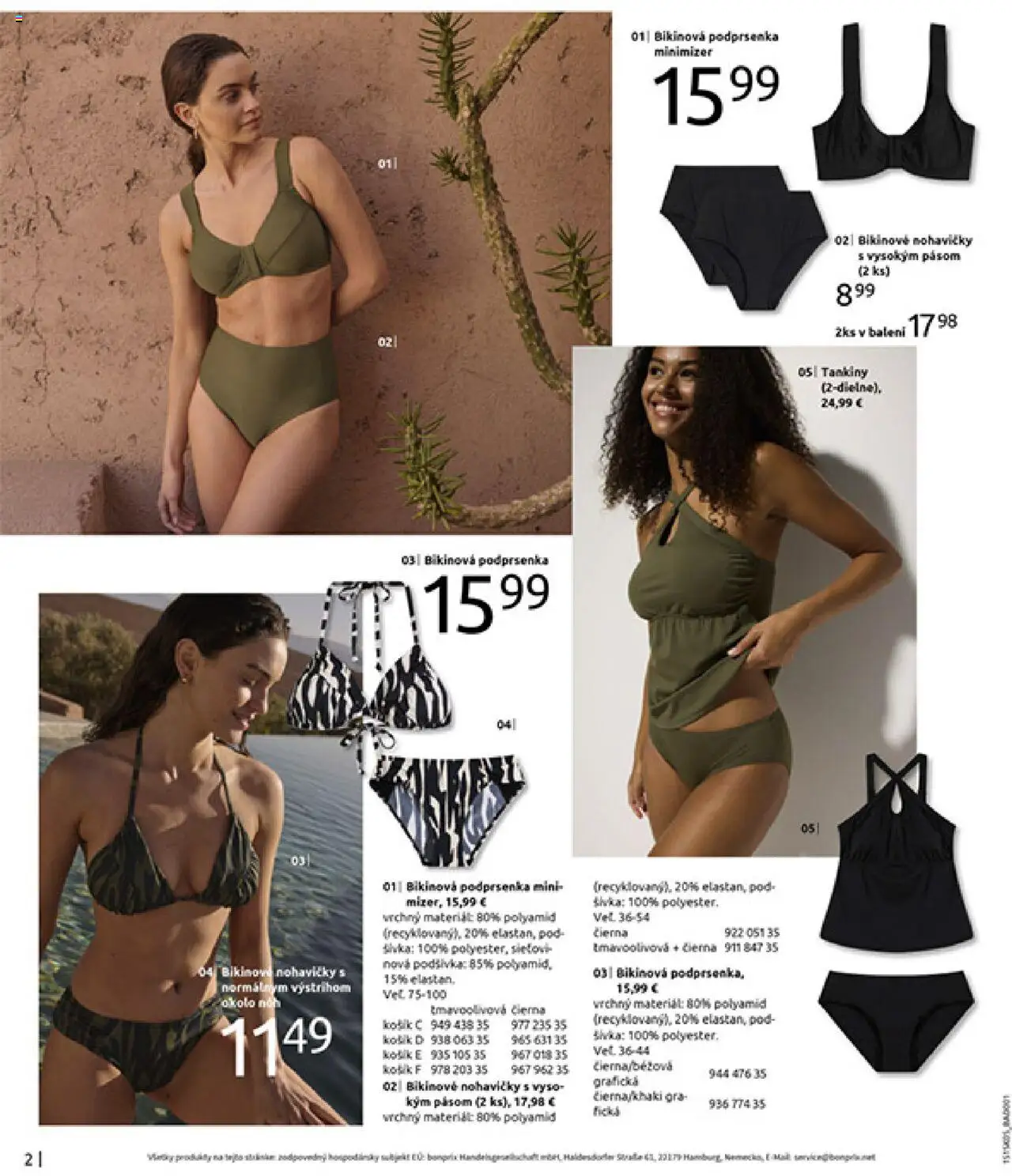 Bonprix katalóg dovolenkové essential kúsky │ platný od 17.06.2025 | Strana: 4 | Produkty: Nohavičky, Podprsenka