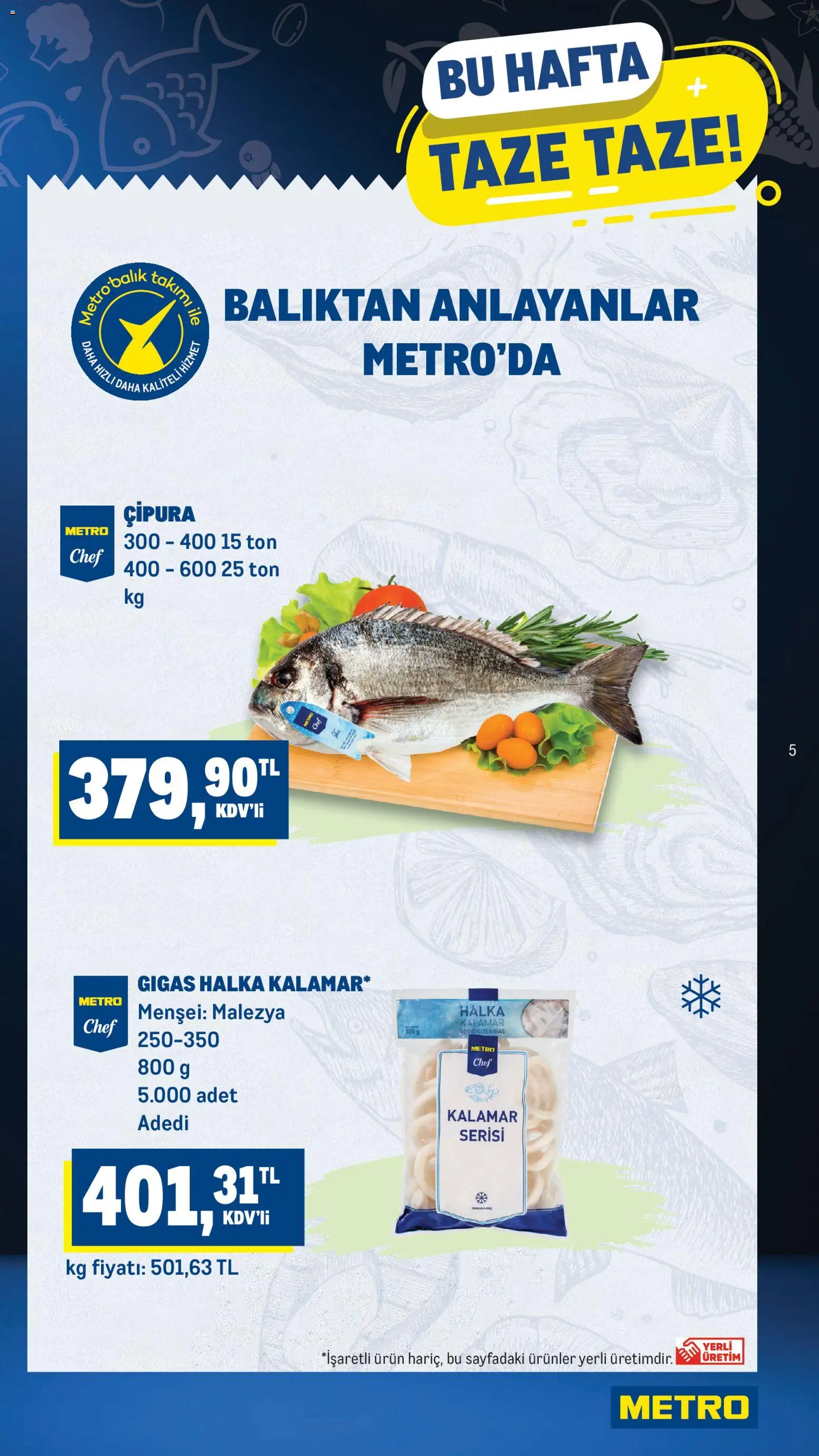 Metro Katalog - 14.01.2026 tarihinden itibaren geçerlidir | Sayfa: 5 | Ürünler: Balık, Çipura