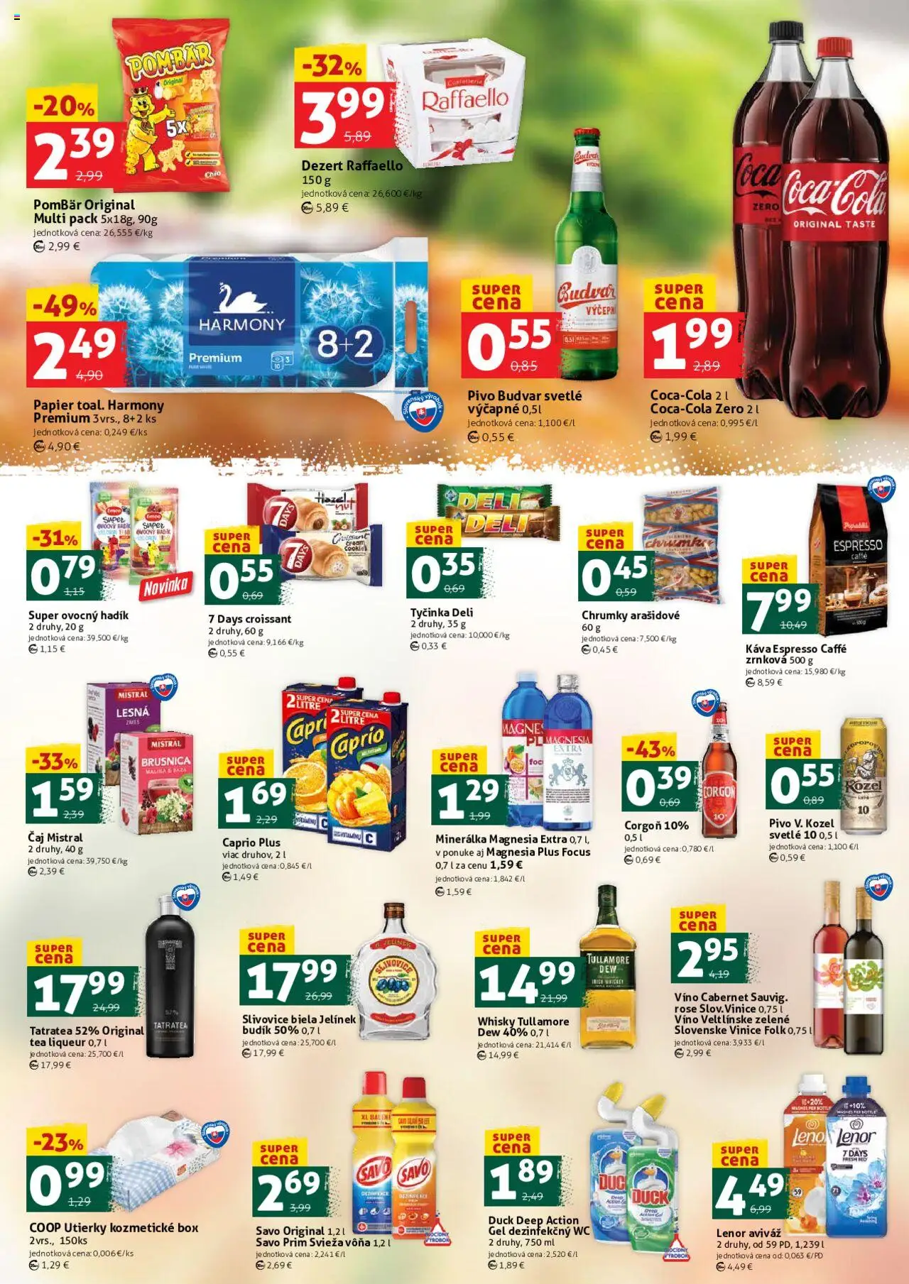 COOP Jednota víkendová ponuka │ platný od 28.08.2025 | Strana: 3 | Produkty: Pivo, Savo, Corgoň, Budík