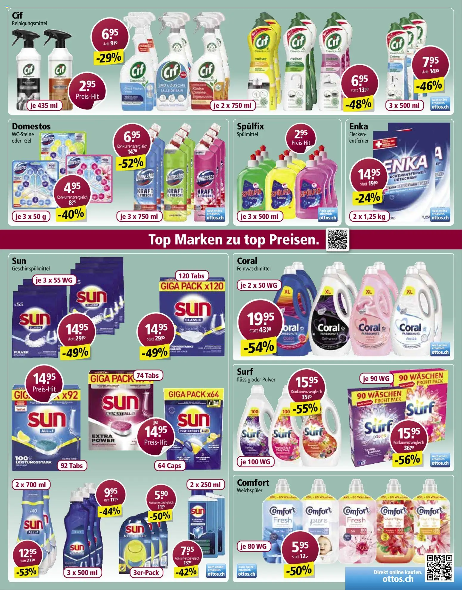 Otto's Aktionen Marken Spezial – gültig ab 19.01.2026 | Seite: 3 | Produkte: Pulver, Weichspüler, Top, Creme