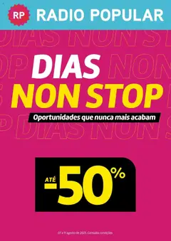 Pré-visualização Radio Popular - Dias Non Stop válido de 07.08.2025