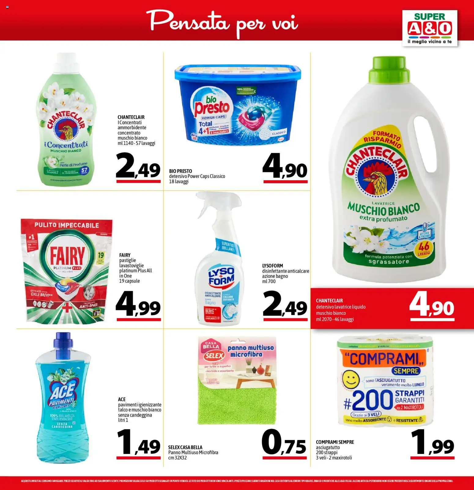 Volantino A&O del 13.11.2025 | Pagina: 15 | Prodotti: Smacchiatore, Tè, Talco, Bagno