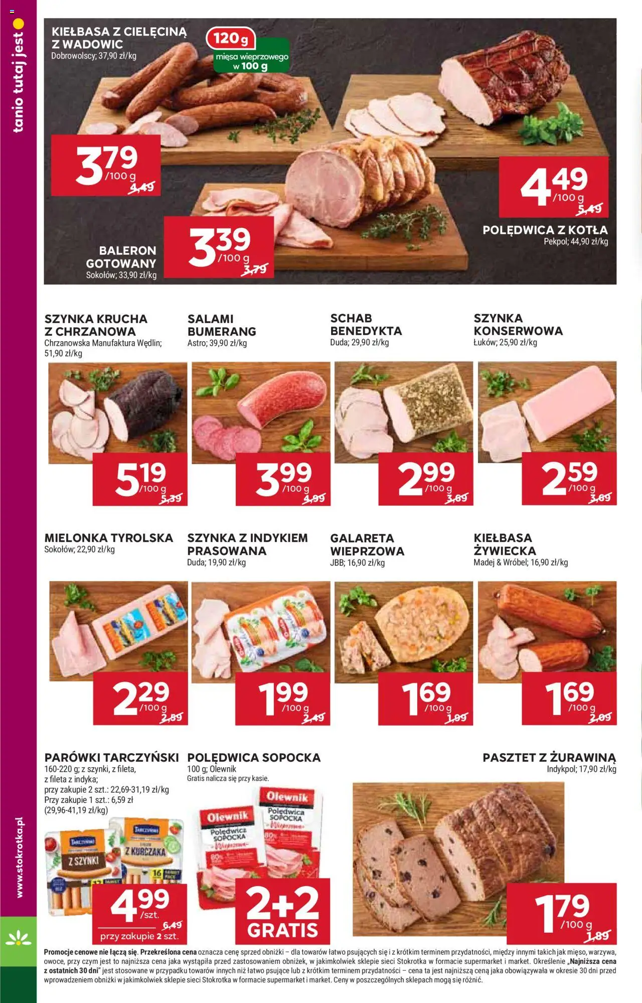 Stokrotka Gazetka - Market od 18.09.2025 | Strona: 6 | Produkty: Stokrotka, Parówki tarczyński, Żurawina, Salami