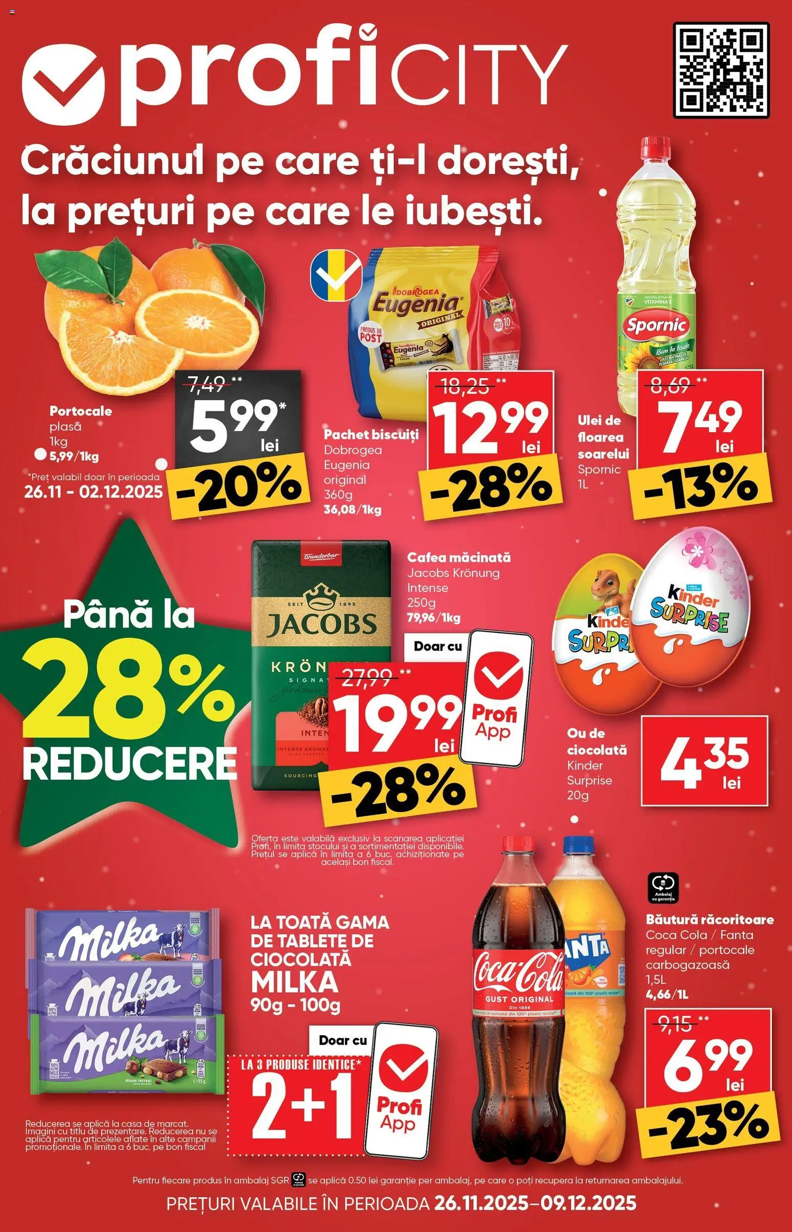 Noul catalog Profi – valabil de la 26.11.2025 | Pagină: 1 | Produse: Köpek çiti, Cafea, Ciocolată, Biscuiți