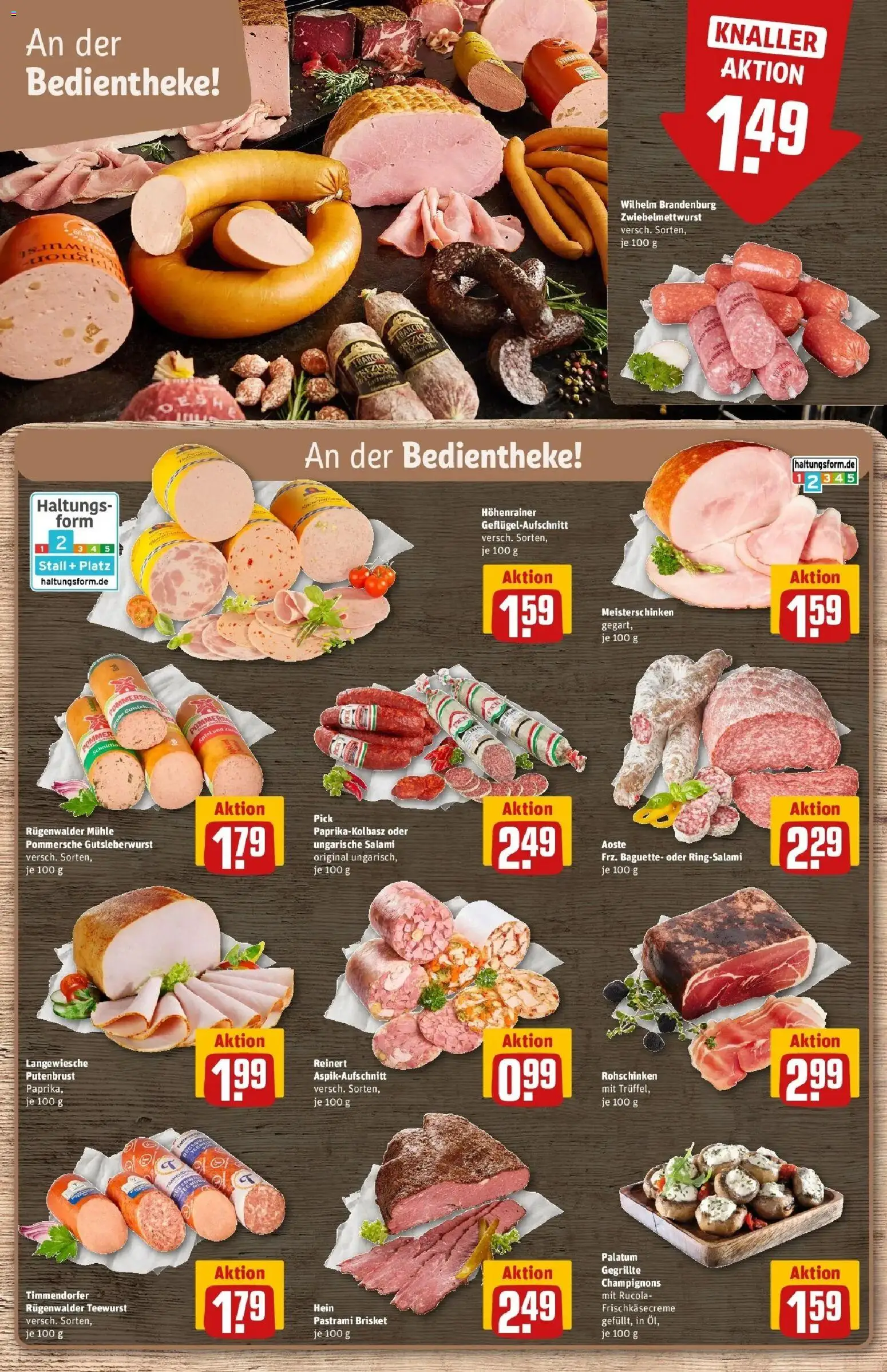Rewe Prospekt Rodgau/Dudenhofen	 – gültig ab 30.03.2026 | Seite: 14 | Produkte: Mühle, Champignons, Paprika, Salami