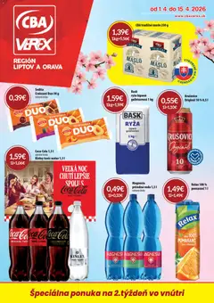 CBA Verex leták platný od 01.04.2026