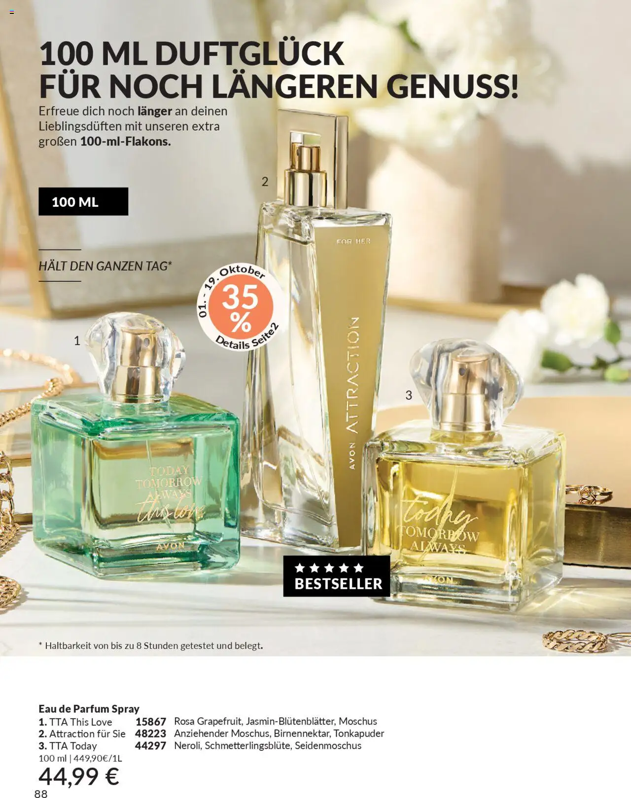AVON Katalog Oktober 2025 – gültig ab 01.10.2025 | Seite: 90 | Produkte: Parfüm, Eau de Parfum