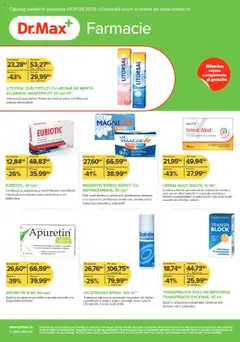 Catalog Dr.Max – previzualizare al pliantului de la Dr.Max valabil de la 01.08.2025