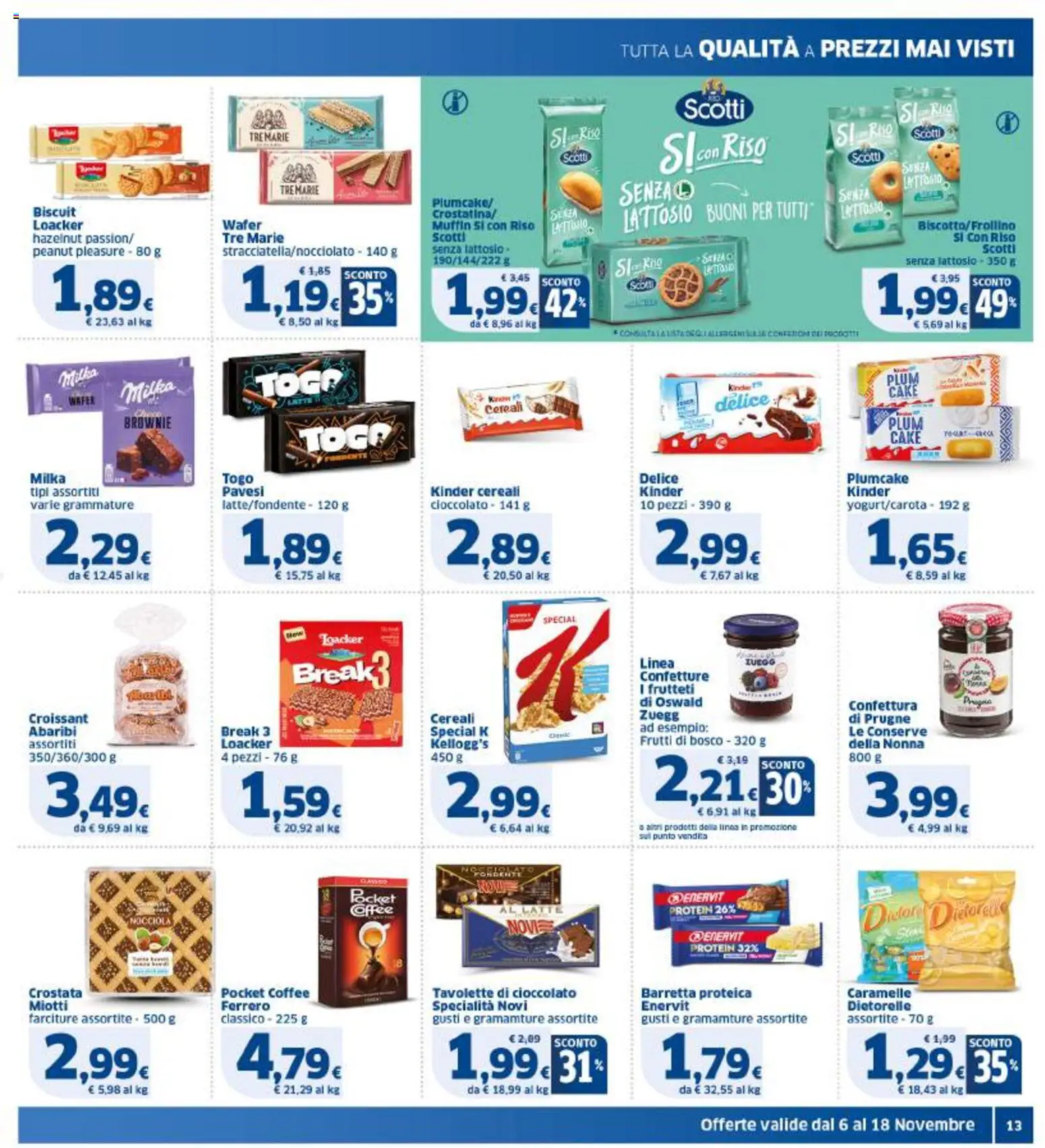 Volantino SIGMA del 06.11.2025 | Pagina: 13 | Prodotti: Riso, Cereali, Muffin, Croissant