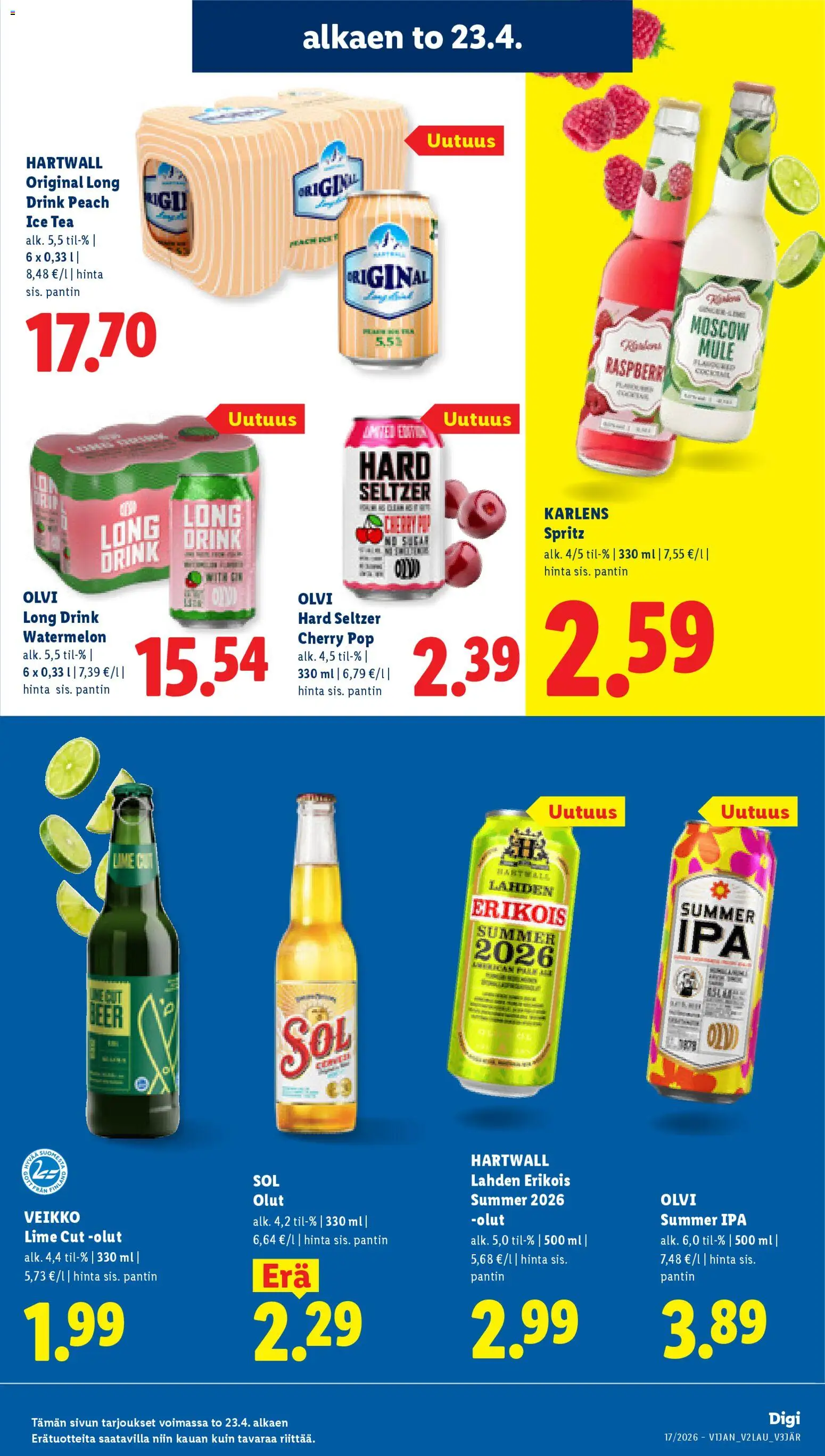 Lidl tarjoukset – voimassa 23.04.2026 alkaen | Sivu: 13 | Tuotteet: Olut