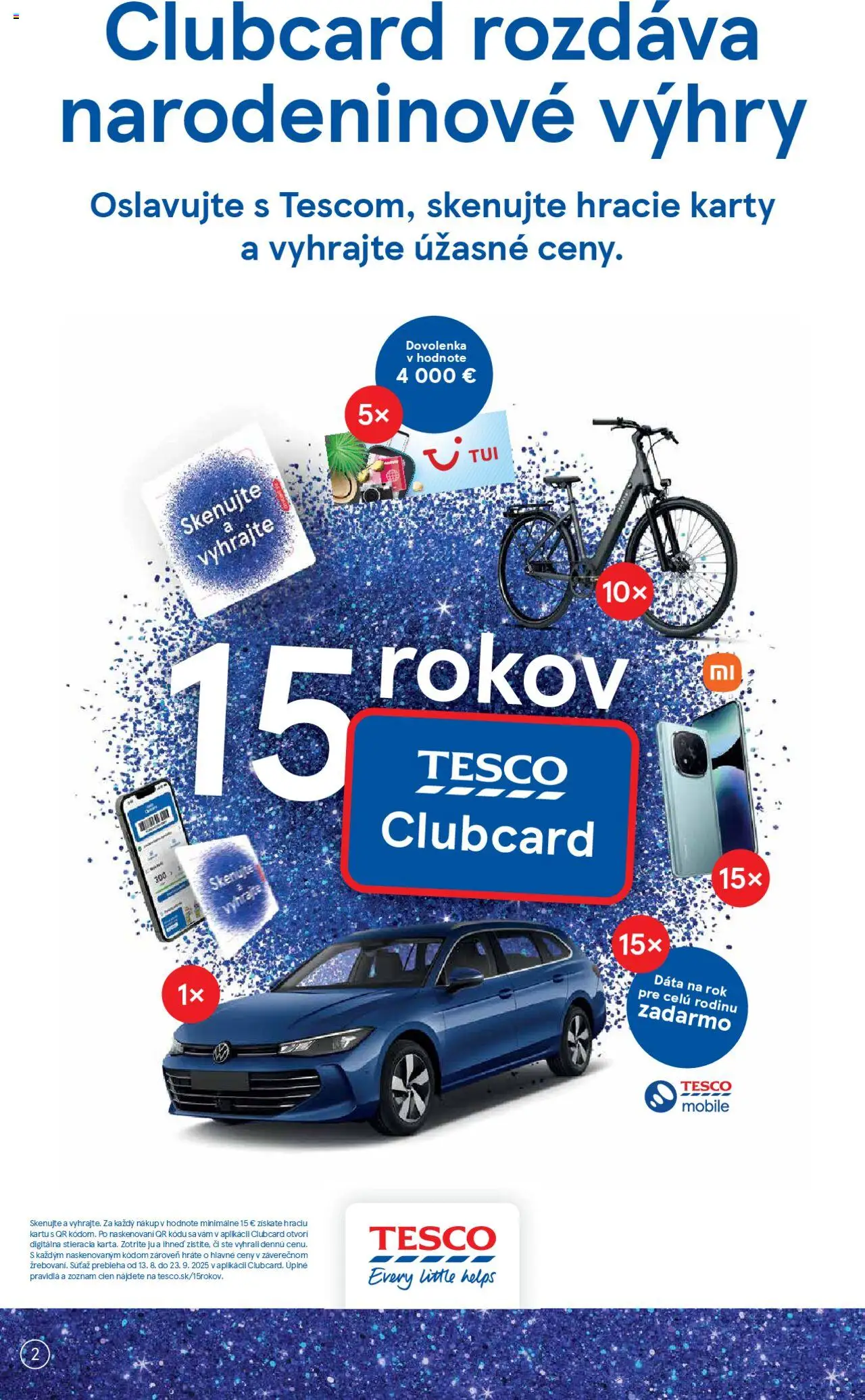 Tesco Hypermarket - leták │ platný od 27.08.2025 | Strana: 2 | Produkty: Mobil, Xiaomi