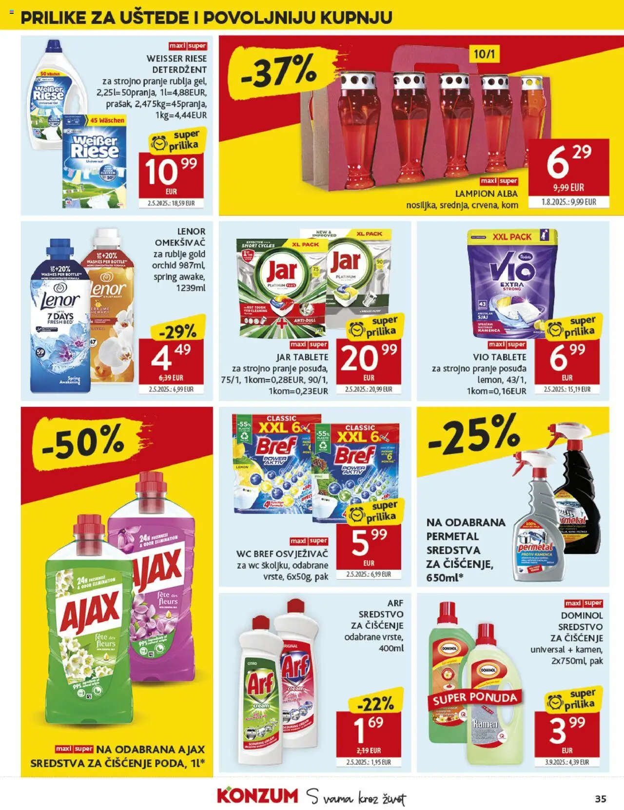 Konzum HR akciós ujság - amely érvényes a következő dátumtól: 17.09.2025 | Oldal: 35 | Termékek: WC