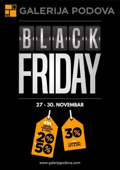 Galerija Podova Black Friday  - pregled Galerija Podova kataloga - važi od 27.11.2025