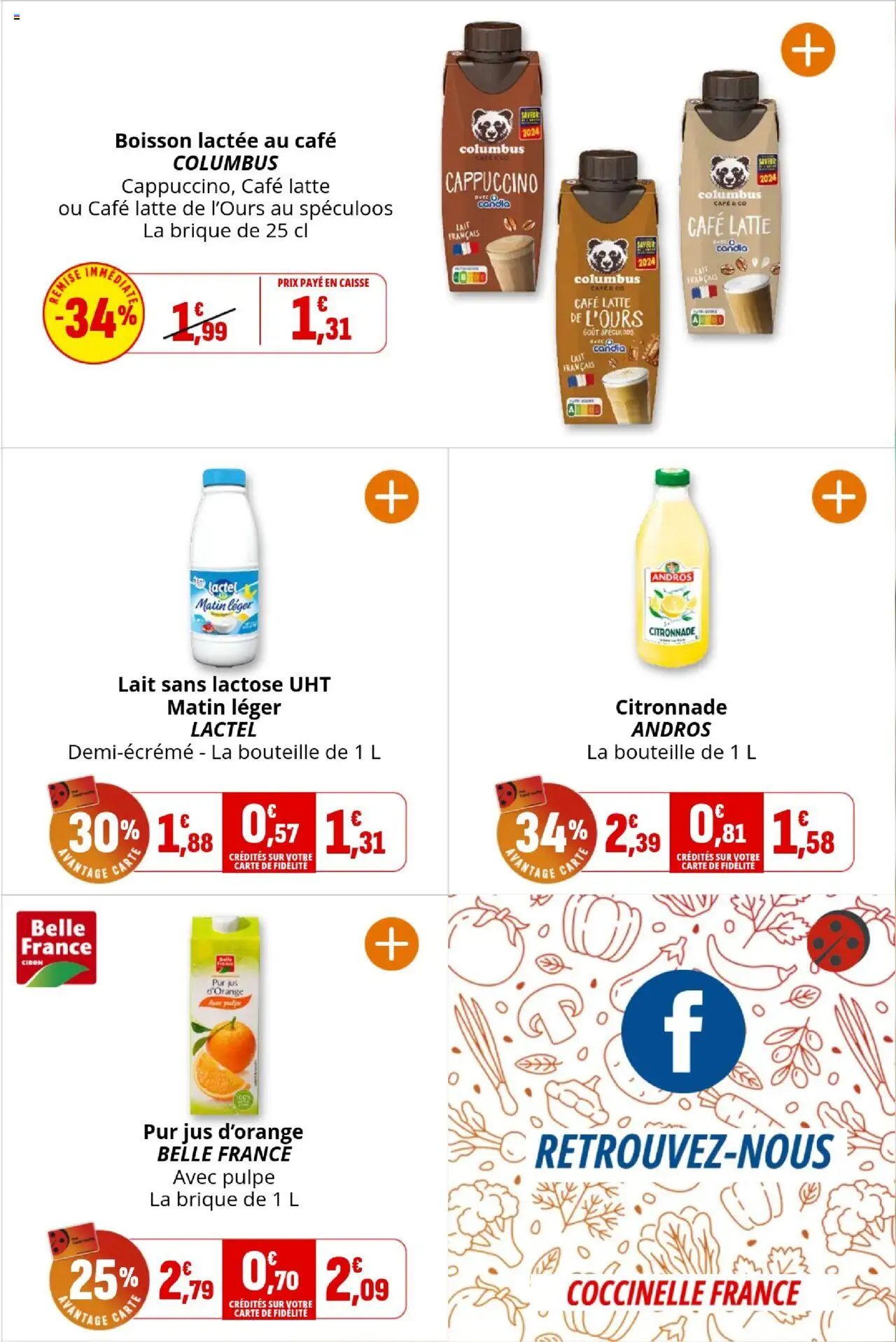  | Page: 18 | Produits: Jus d'orange, Spéculoos, Café, Jus