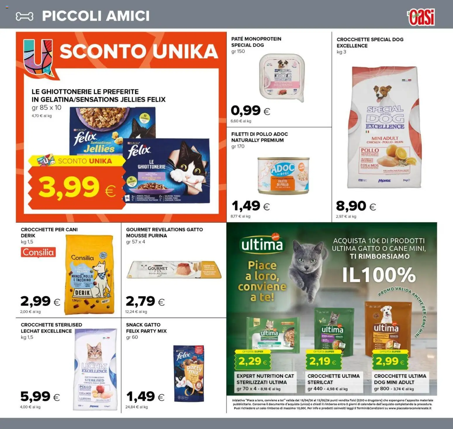 Volantino Oasi del 23.04.2026 | Pagina: 21 | Prodotti: Pollo, Maiale, Salmone, Tè