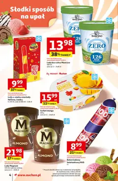 Auchan Gazetka od 26.06.2025 | Strona: 6 | Produkty: Mango, Lody bez cukru, Lody Magnum, Lody