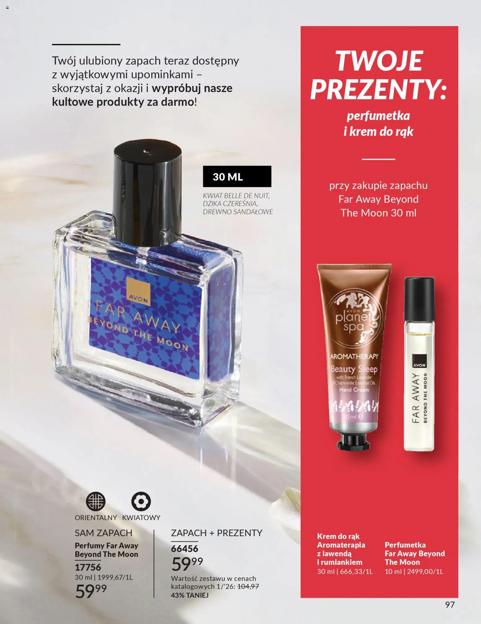 Avon Katalog 1 2026 od 01.01.2026 | Strona: 96 | Produkty: Perfumy, Zapach, Krem do rąk, Krem