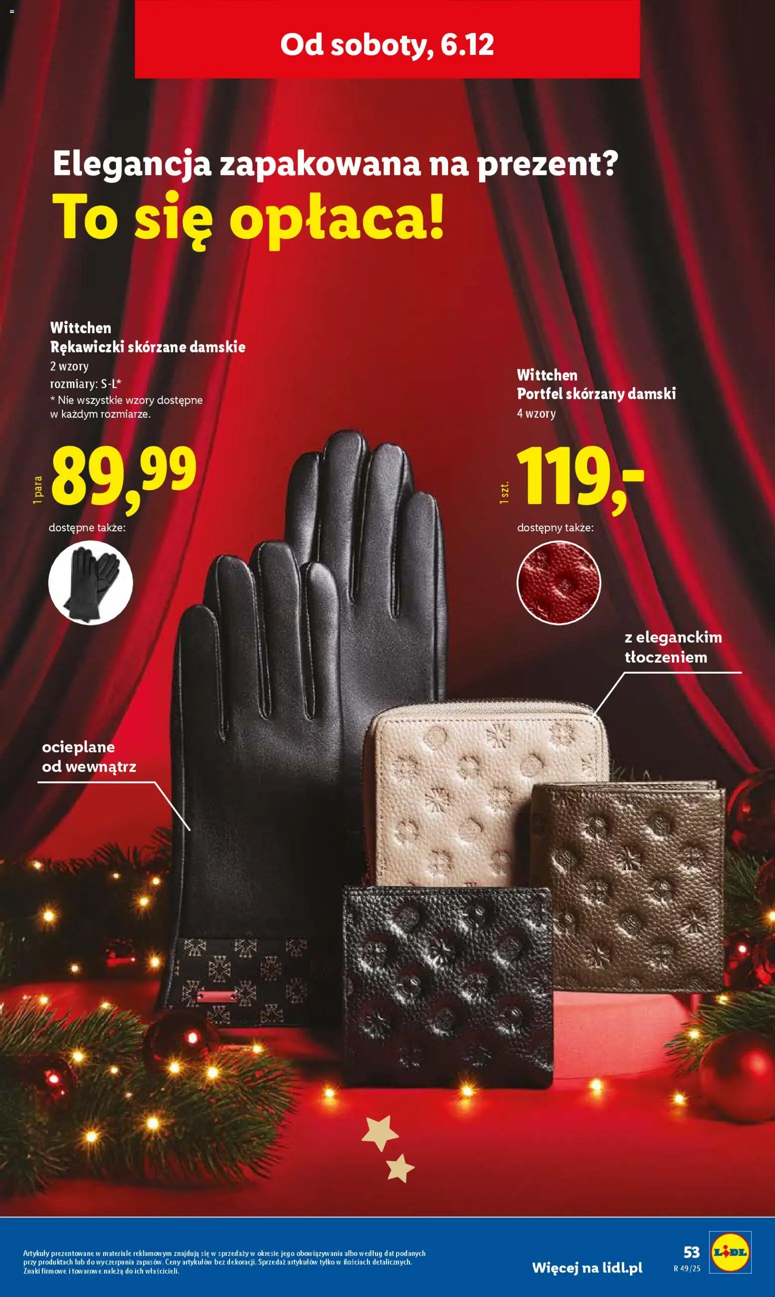 Lidl Gazetka - Cyber Monday od 01.12.2025 | Strona: 59 | Produkty: Portfel, Rękawiczki