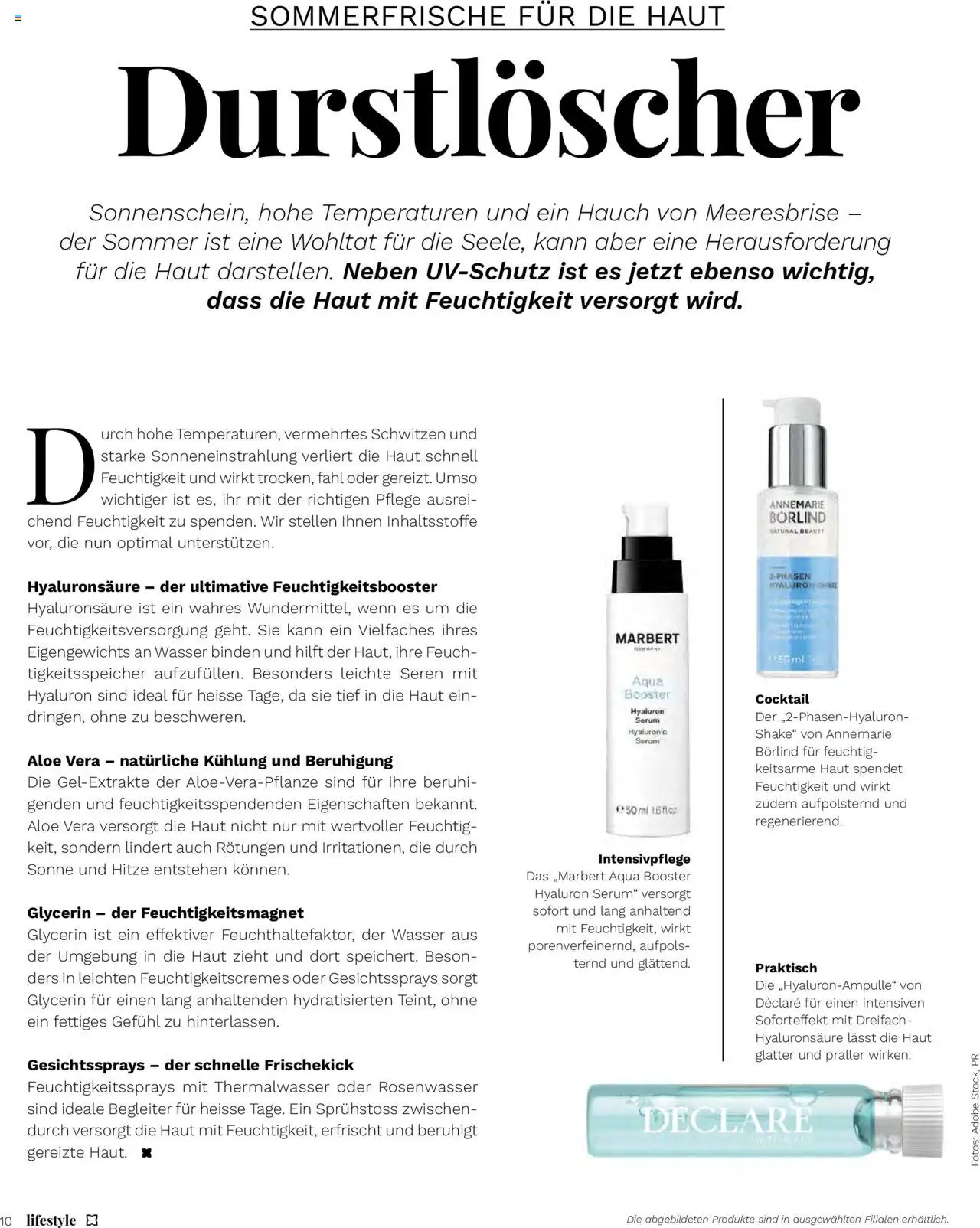 Müller Magazin ab 01.07.2025 | Seite: 10 | Produkte: Serum, Wasser
