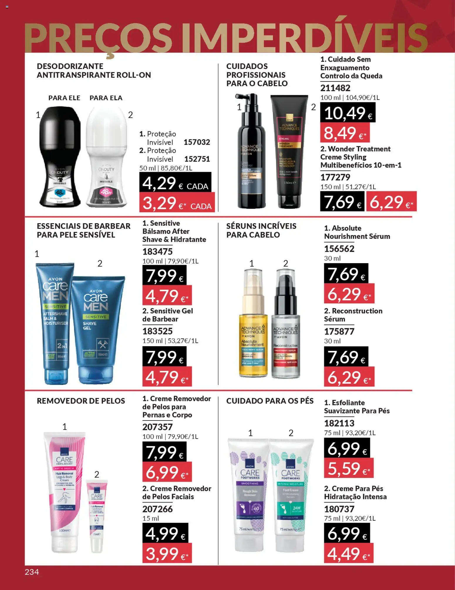 Catálogo Avon Campanha 12 │ válido de 01.12.2025 | Página: 234 | Produtos: Aftershave, Desodorizante, Sérum, Creme