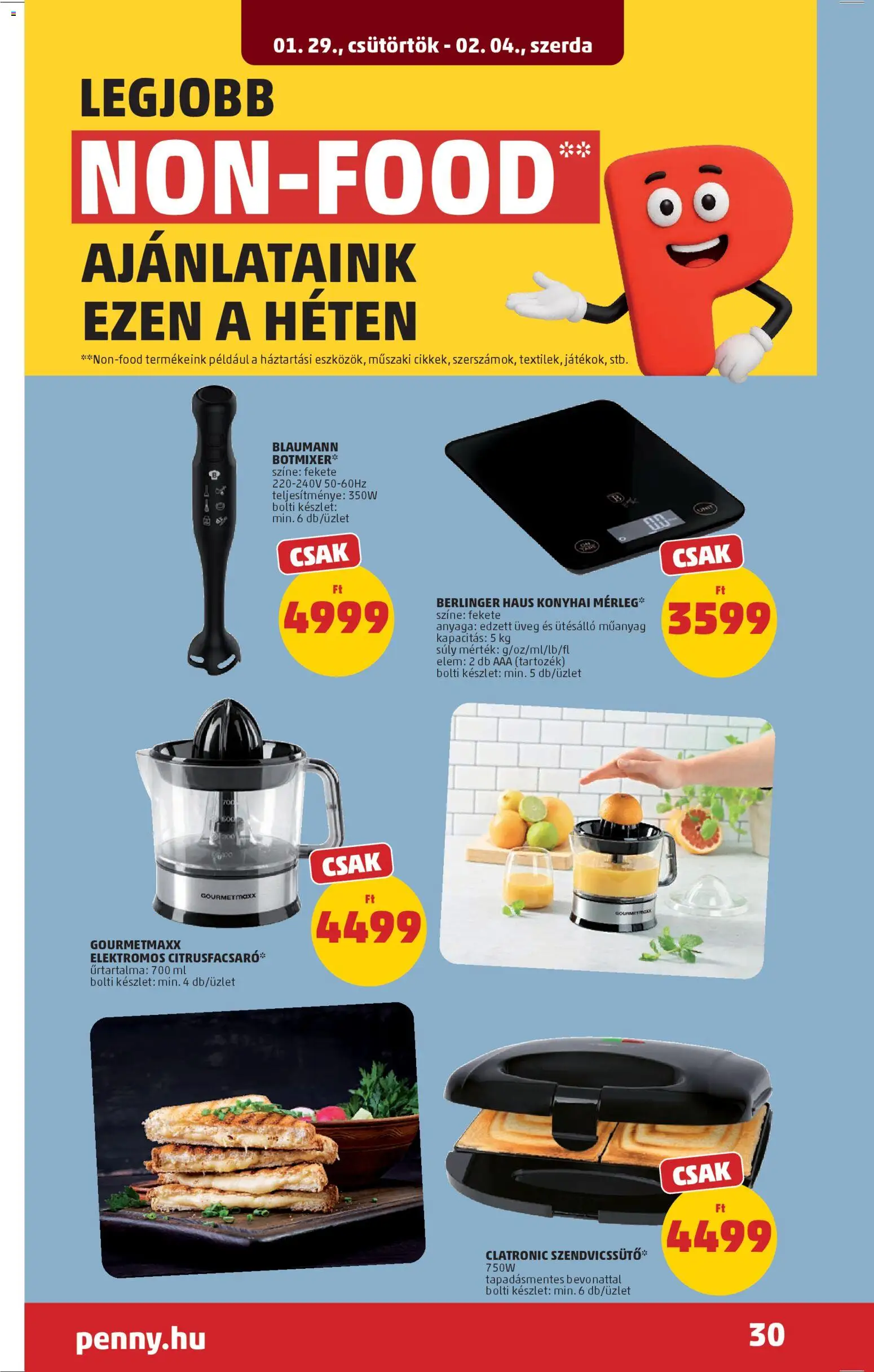 PENNY akciós ujság - amely érvényes a következő dátumtól: 29.01.2026 | Oldal: 34