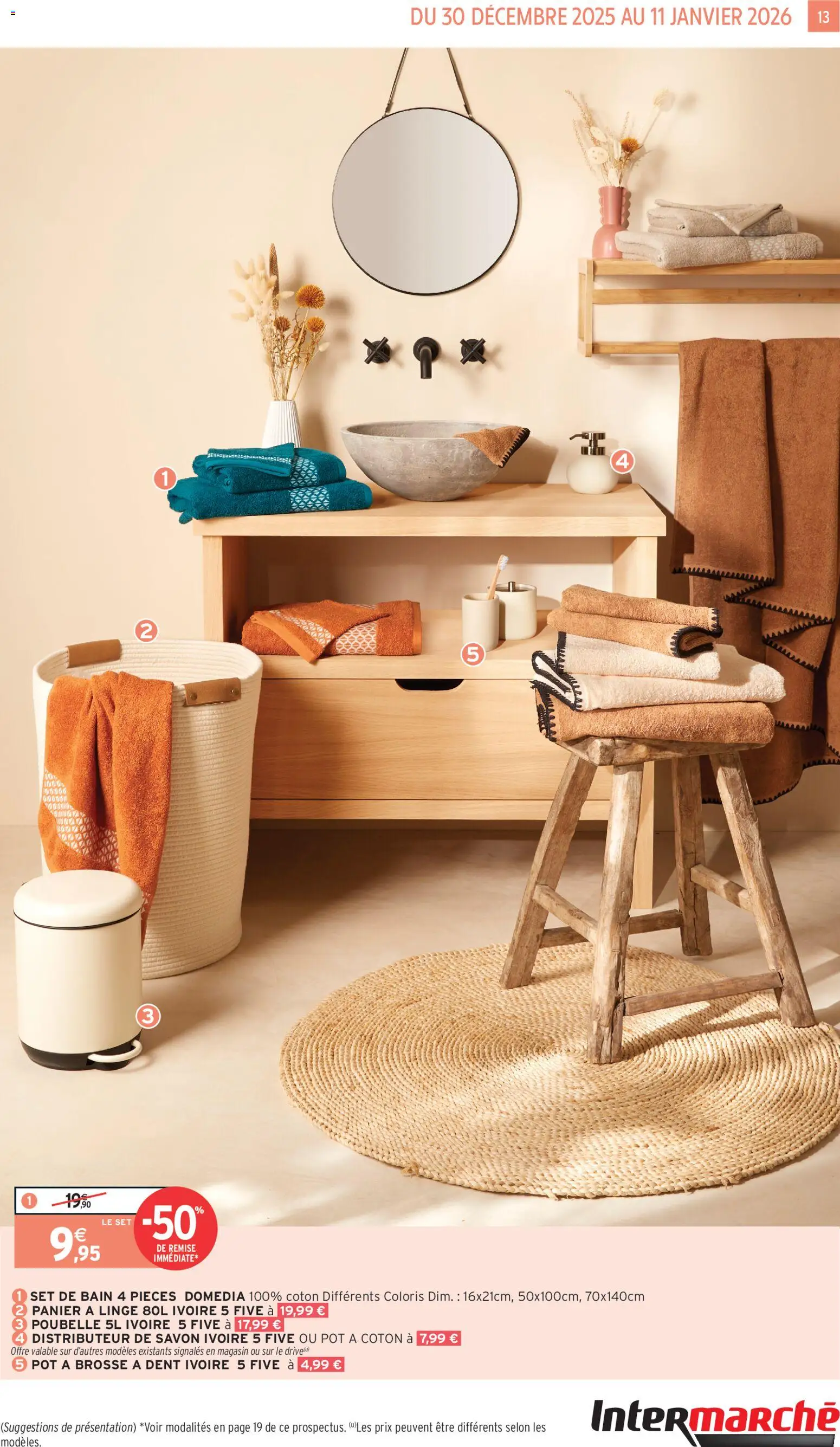 {H1} | Page: 13 | Produits: Poubelle, Panier à linge, Savon, Panier