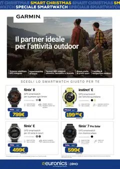 Anteprima del volantino Euronics Speciale Smartwatch catalogo valido a partire dal 02.12.2025 | Pagina: 8 | Prodotti: Tè, Torcia, Smartwatch, Batteria