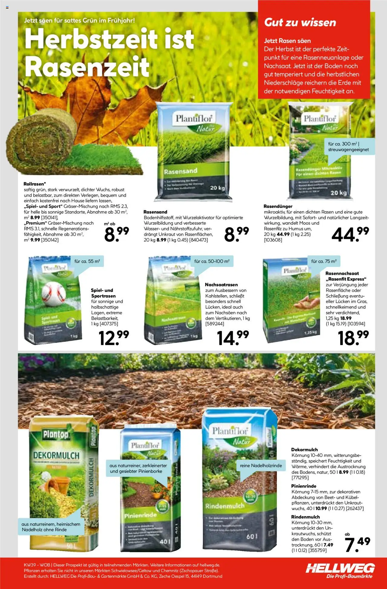 Hellweg Prospekt – gültig ab 22.09.2025 | Seite: 23 | Produkte: Top, Spiel, Rindenmulch, Wasser