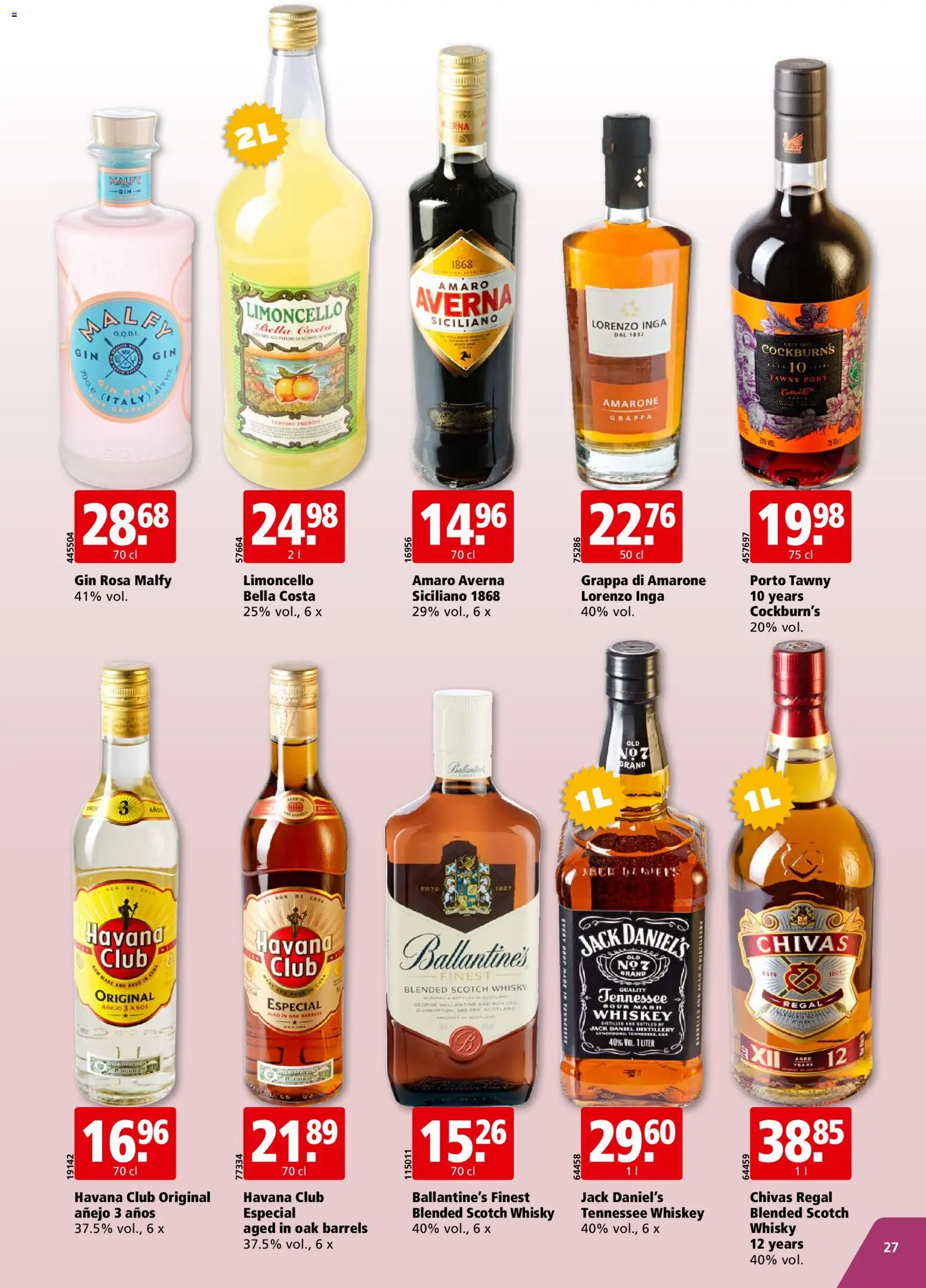 Aligro Aktionen Chavannes, Matran, Genève, Sion – gültig ab 02.03.2026 | Seite: 27 | Produkte: Regal, Gin, Whiskey