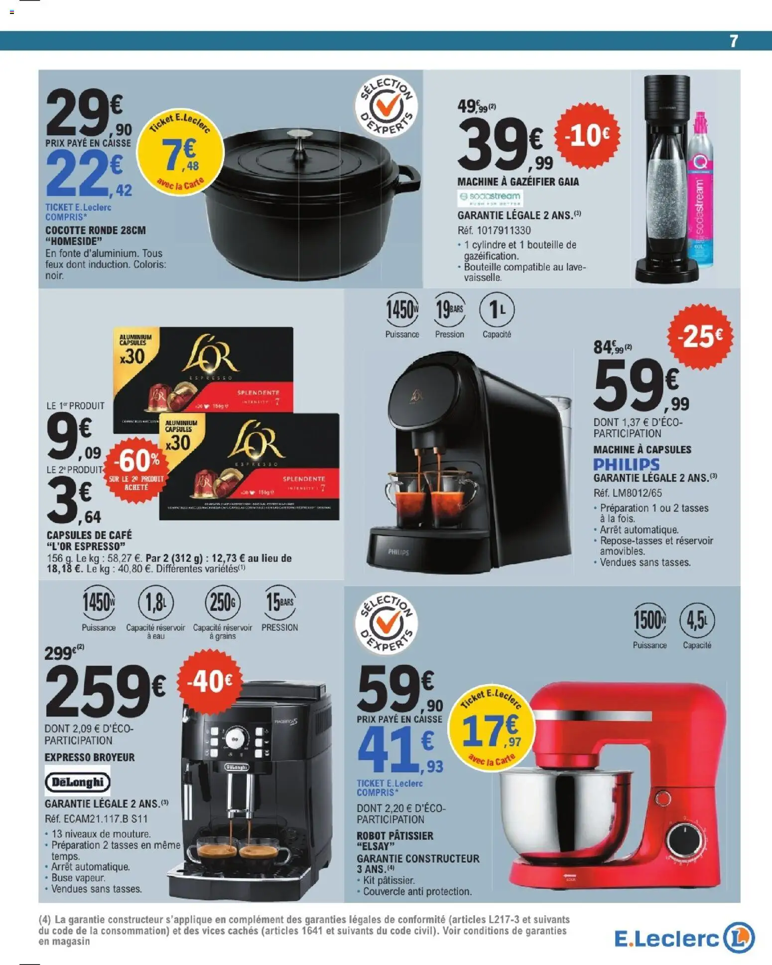 {H1} | Page: 7 | Produits: Robot, Robot pâtissier, Delonghi, Tasses