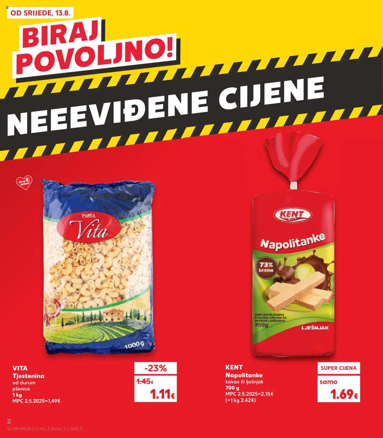 Kaufland HR akciós ujság - amely érvényes a következő dátumtól: 13.08.2025 | Oldal: 2