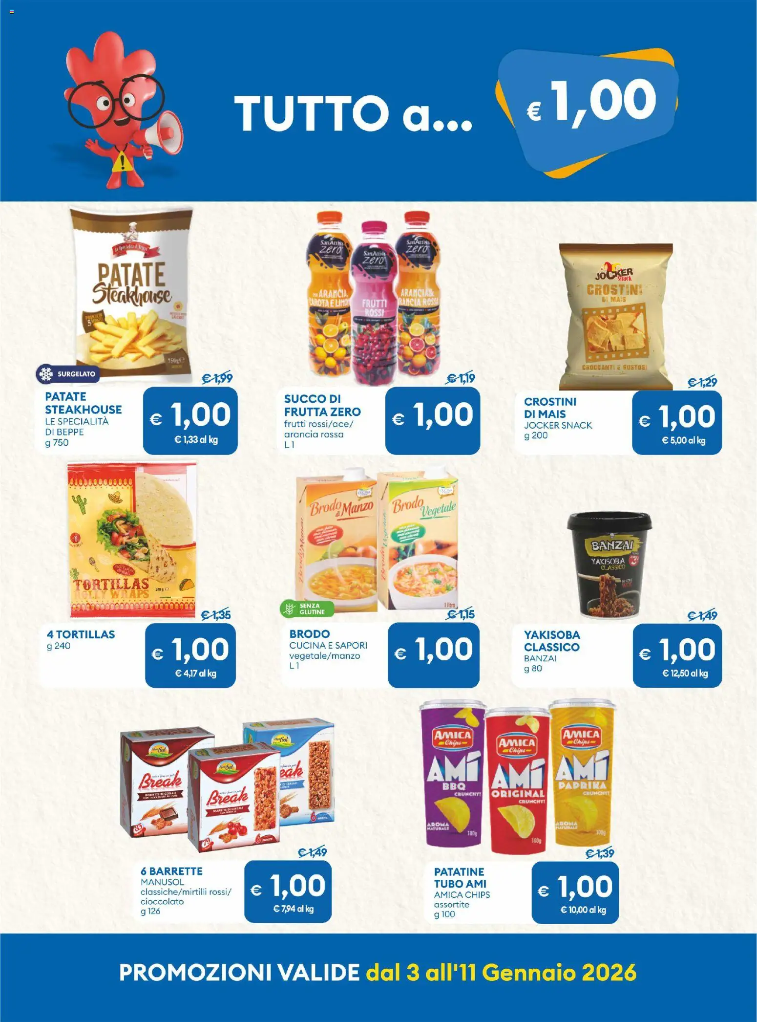 Volantino MD Discount del 03.01.2026 | Pagina: 4 | Prodotti: Cereali, Carota, Crostini, Succo di frutta