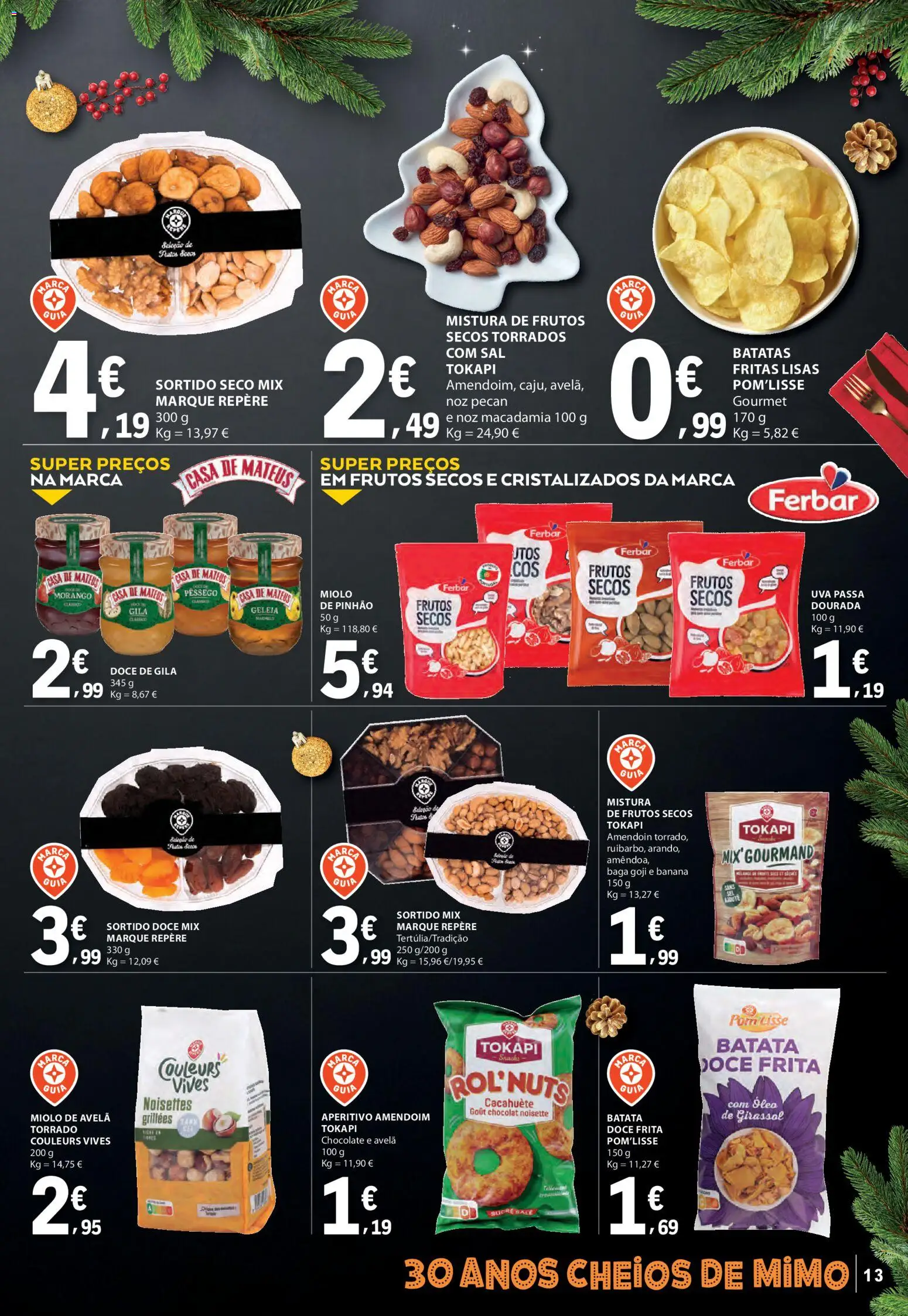 E.Leclerc folheto │ válido de 09.12.2025 | Página: 13 | Produtos: Batata, Dourada, Geleia, Sal