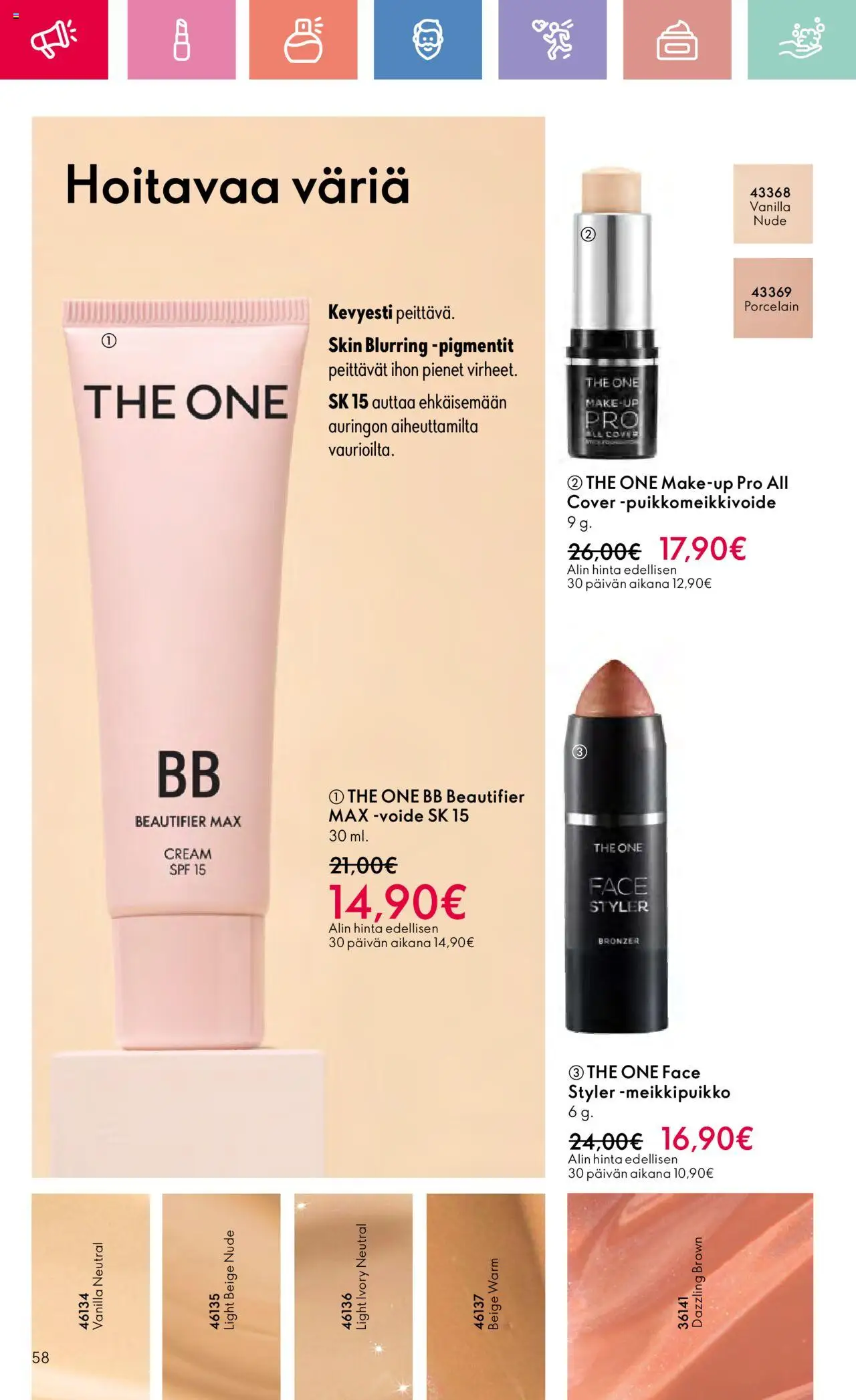  | Sivu: 58 | Tuotteet: BB cream, Bronzer