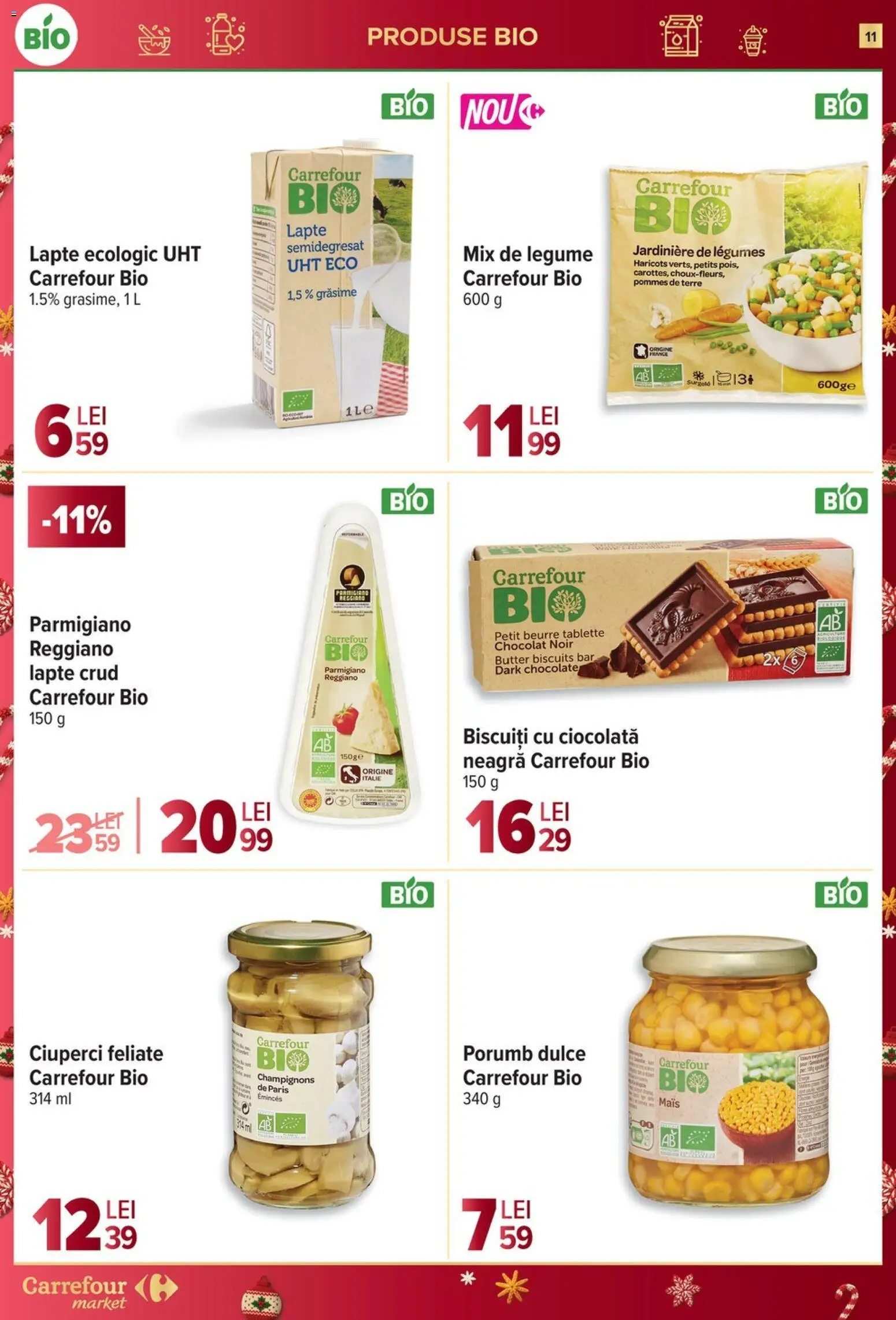 Noul catalog Carrefour – valabil de la 27.12.2025 | Pagină: 11 | Produse: Şerit ödül, Ciuperci, Ciocolată, Biscuiți