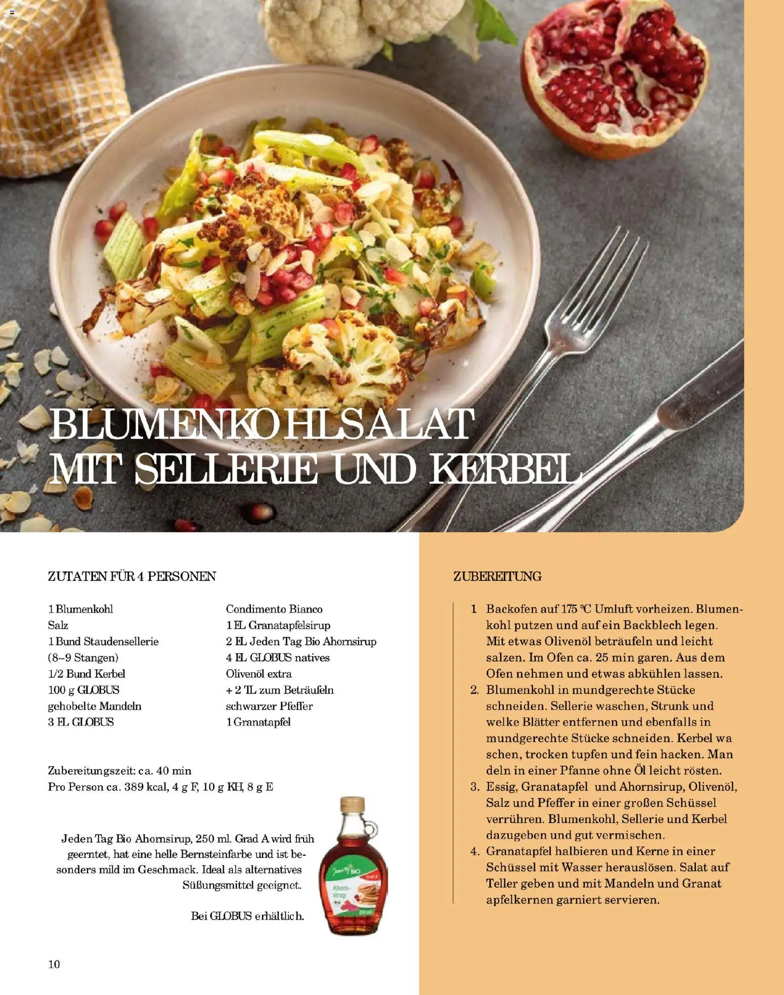 Globus Mio Magazin – gültig ab 01.11.2025 | Seite: 10 | Produkte: Olivenol, Mandeln, Salz, Salat