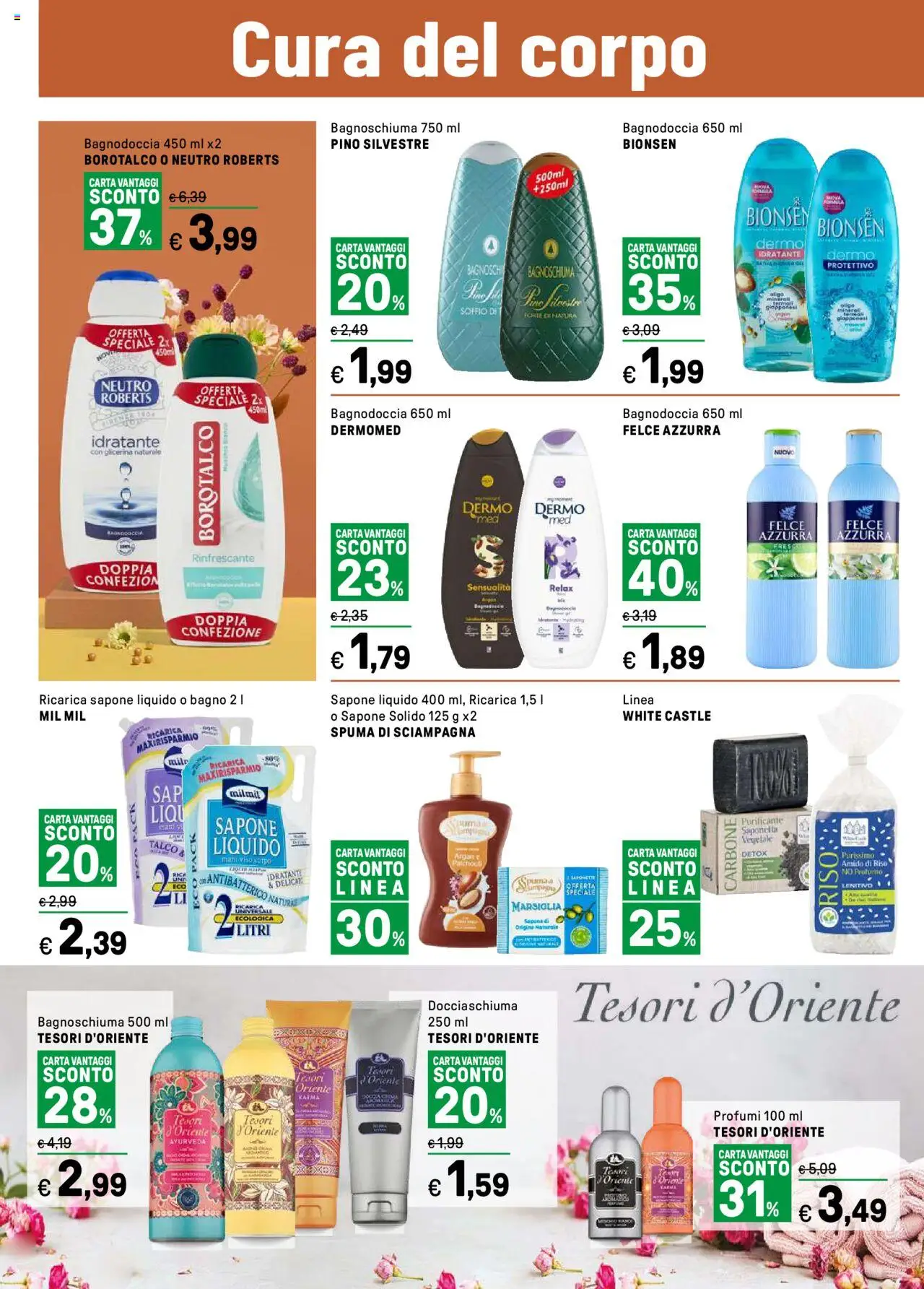 Volantino Iper del 15.09.2025 | Pagina: 13 | Prodotti: Sapone, Bagnoschiuma, Riso, Profumo