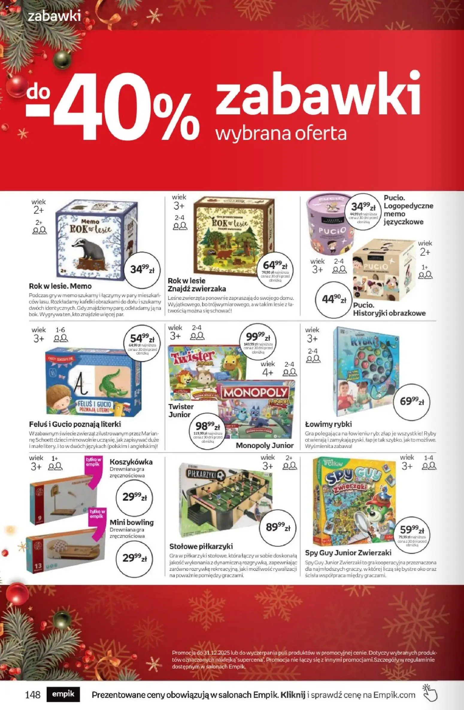 Empik promocje - Tom kultury Zabawki od 10.12.2025 | Strona: 24 | Produkty: Gra, Ryby