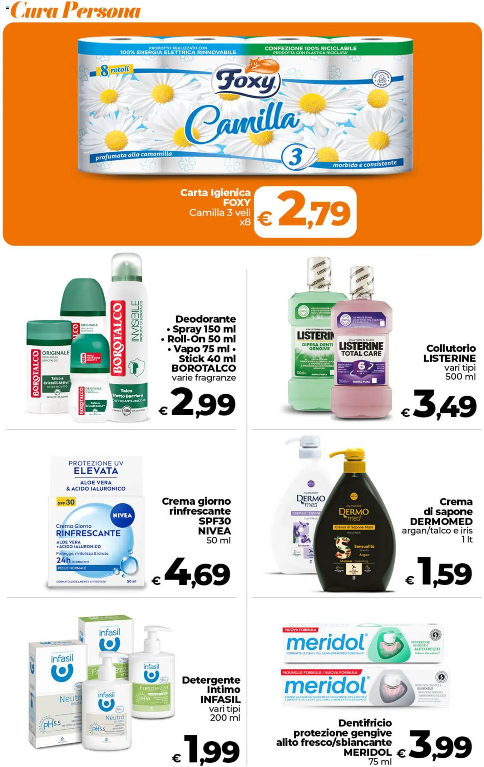 Volantino Ipercoop del 07.04.2026 | Pagina: 47 | Prodotti: Deodorante, Detergente, Intimo, Menta