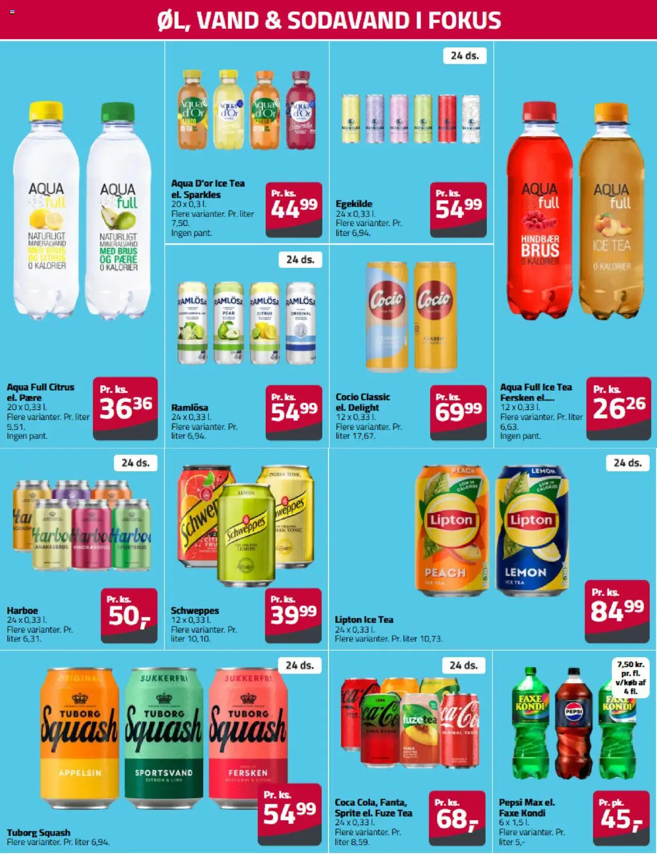 Fleggaard Tilbudsavis gyldig fra 17.06.2025 | Side: 18 | Produkter: Squash, Hindbær, Pepsi, Pepsi Max