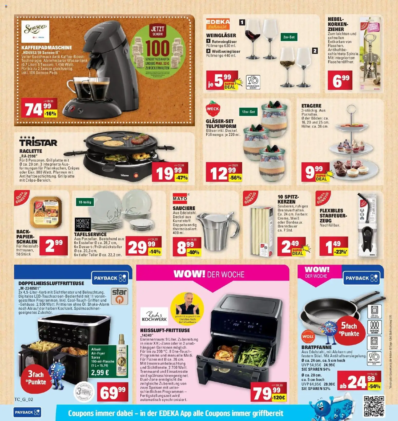Edeka prospekt Wörth Am Rhein	 – gültig ab 14.12.2025 | Seite: 54 | Produkte: Senseo, Grill, Raclette, Heißluftfritteuse