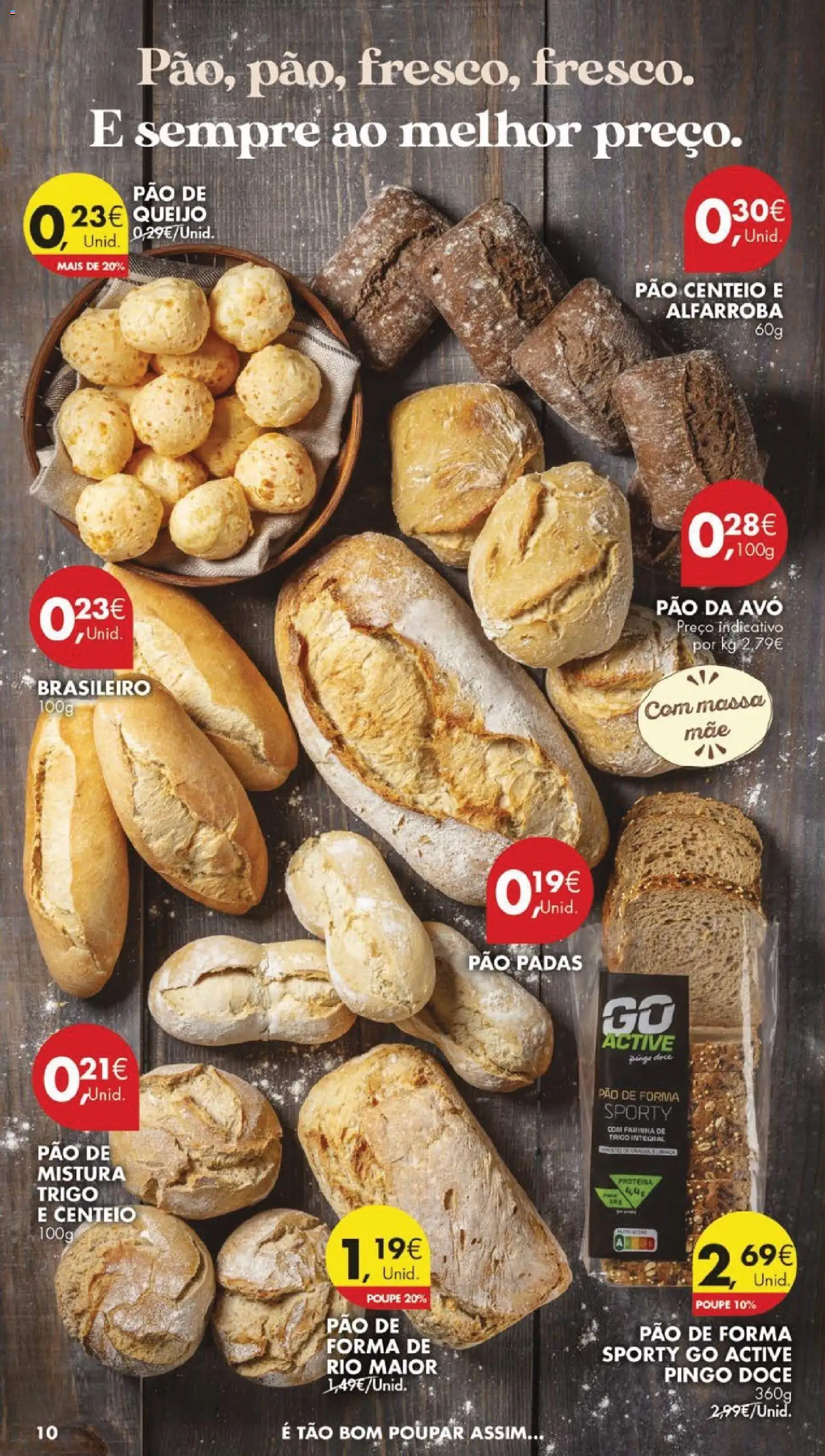 Pingo Doce folheto │ válido de 06.01.2026 | Página: 10 | Produtos: Pão de forma, Centeio, Queijo, Proteina