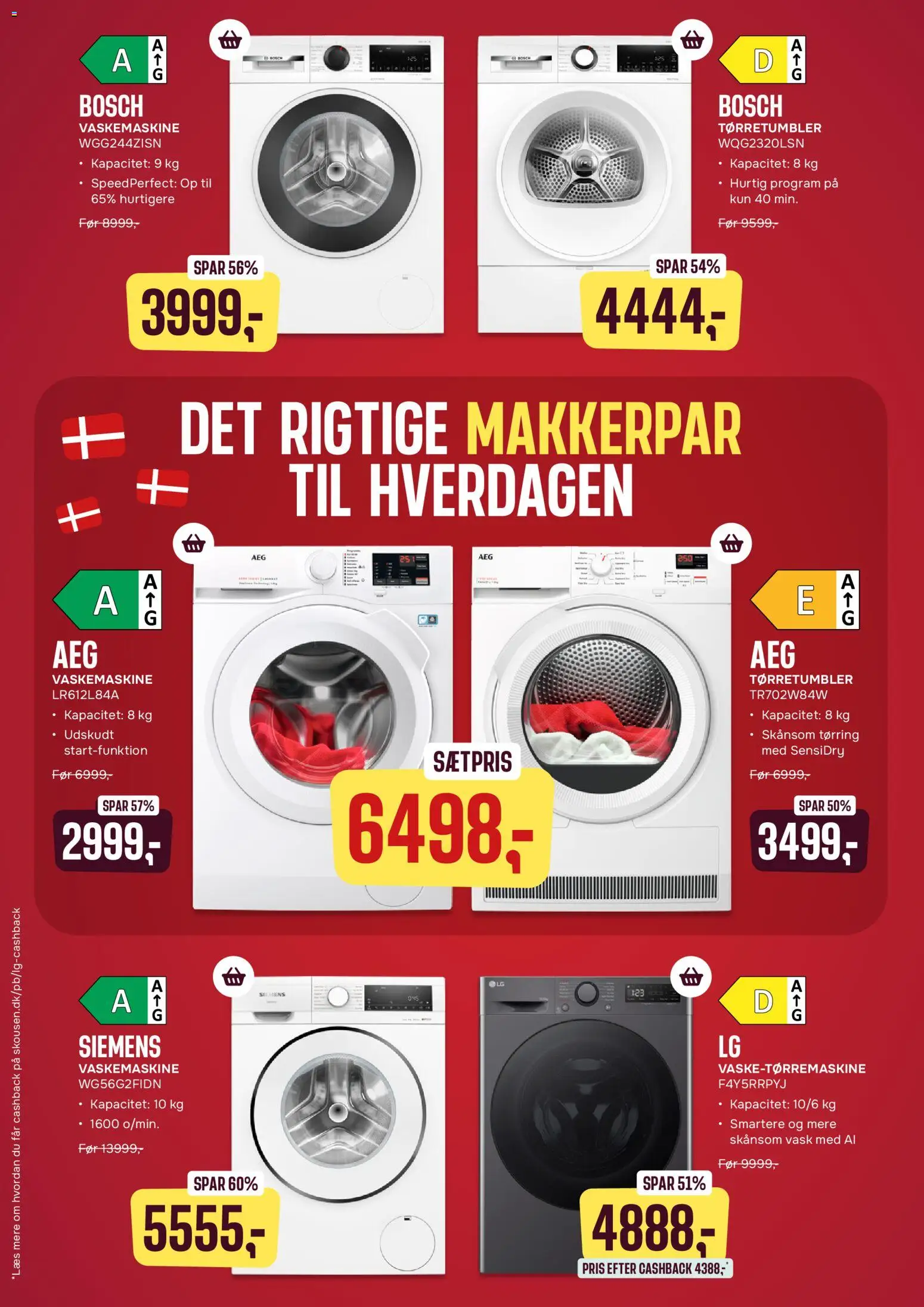 Skousen tilbudsavis – gyldig fra 23.02.2026 | Side: 2 | Produkter: Vaskemaskine, Tørretumbler