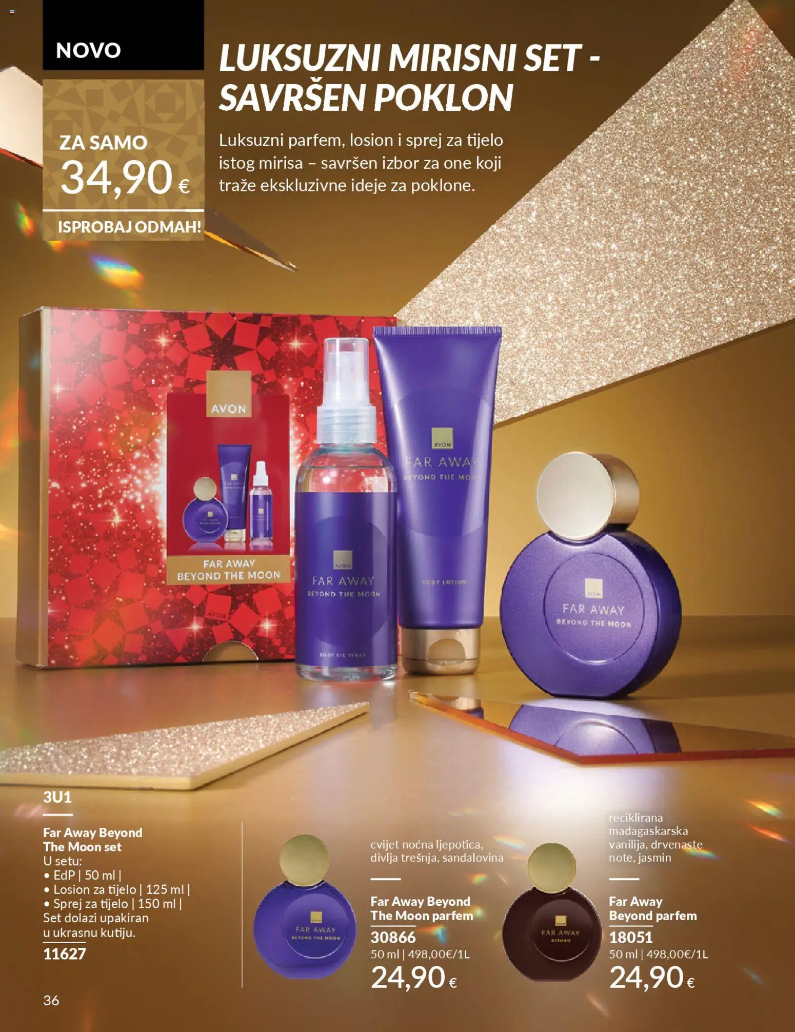 Avon katalog | vrijedi od 01.12.2025 | Stranica: 40 | Proizvodi: Sprej za tijelo, Parfem