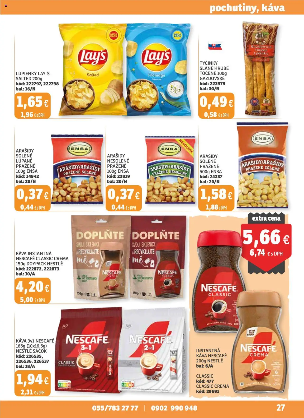 Labaš magazín │ platný od 25.07.2025 | Strana: 27 | Produkty: Káva, Arašidy, Nescafé Classic, Nescafé Crema